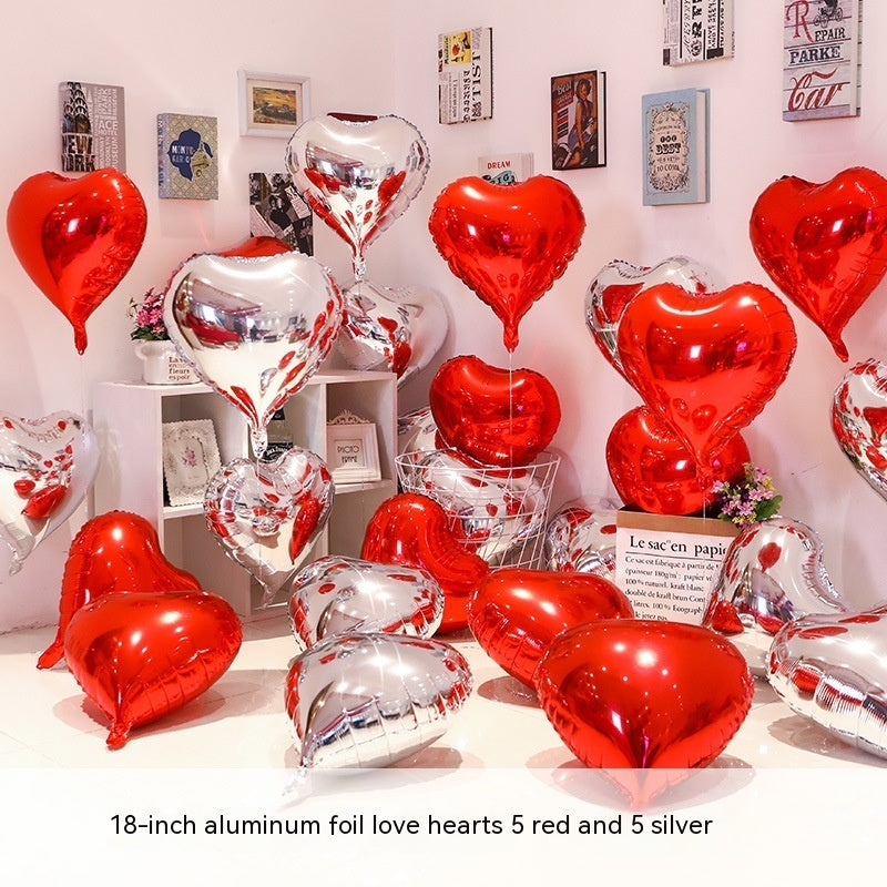 Heart-shaped Aluminum Balloon