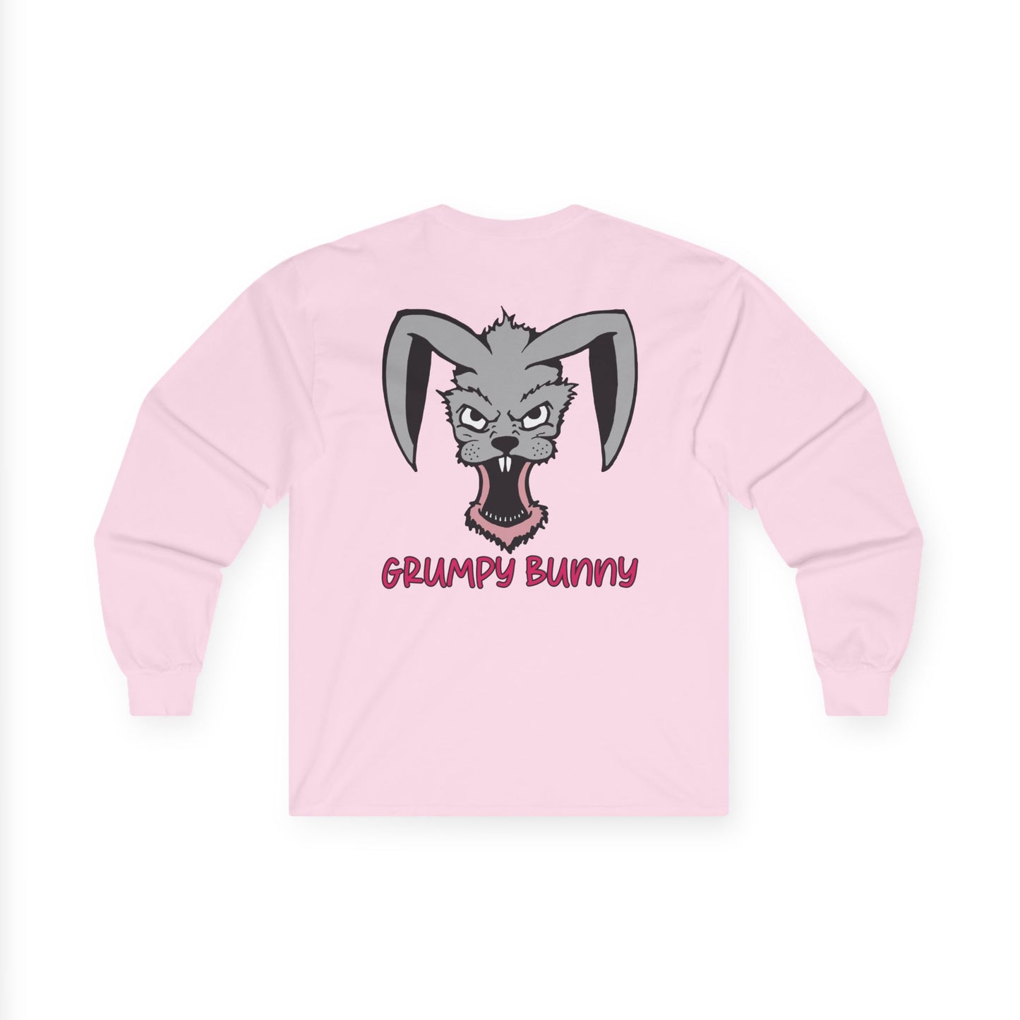 Grumpy Bunny, Rad Moto Bunny, Unisex Long Sleeve Tee - Bold Graphic T-Shirt for Motorcycle Enthusiasts