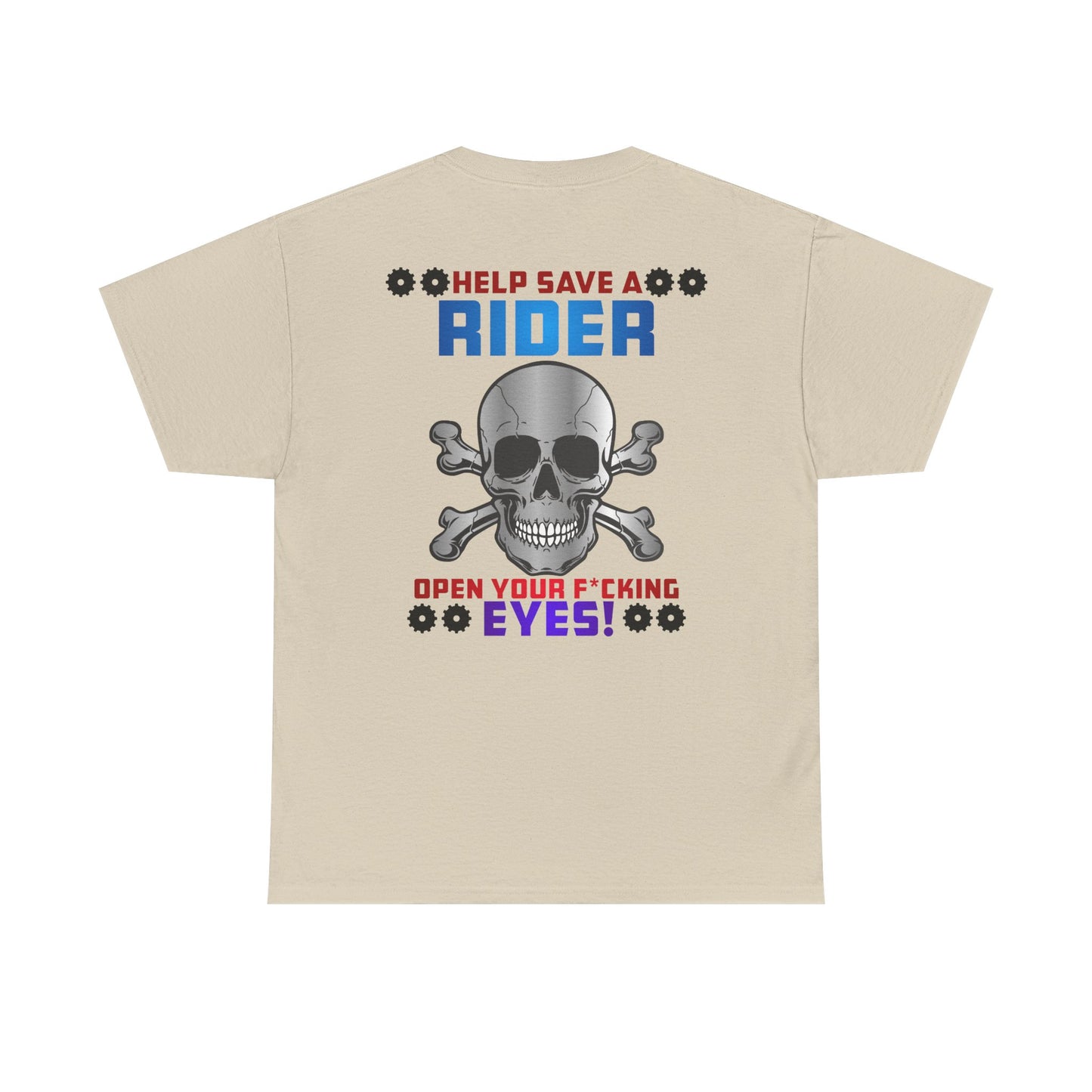 Help Save a Rider, Rad Moto Life, Heavy Cotton T-Shirt