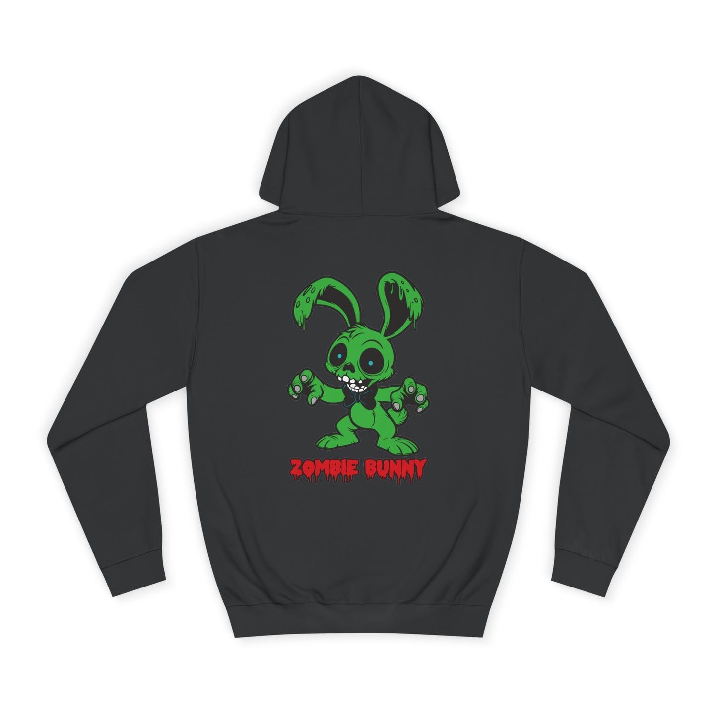 Zombie Bunny, Rad Moto Bunny, Unisex Hoodie - Biker Style Sweatshirt for Motorcycle Enthusiasts