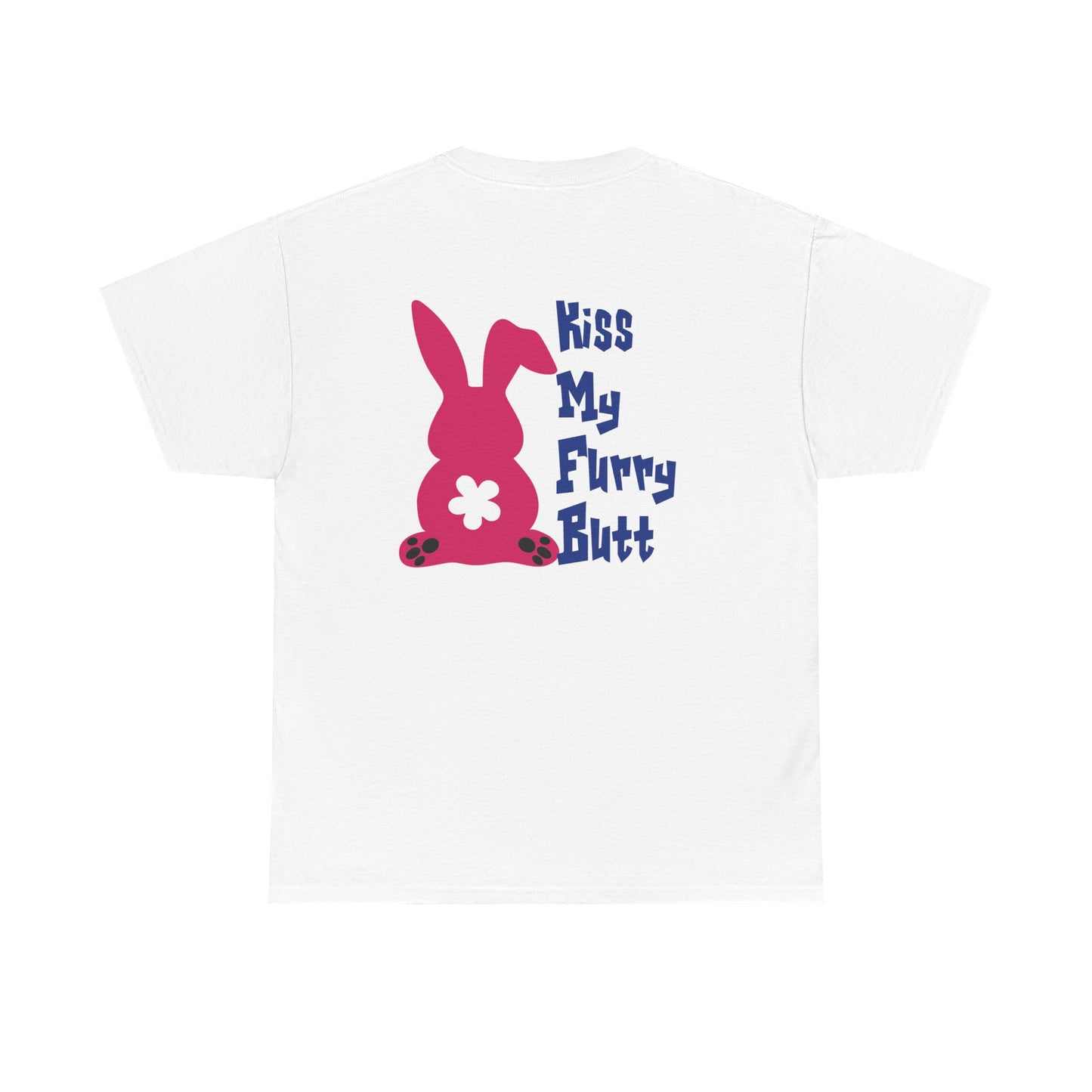 Kiss my furry Butt, Rad Moto Bunny, Heavy Cotton T-Shirt
