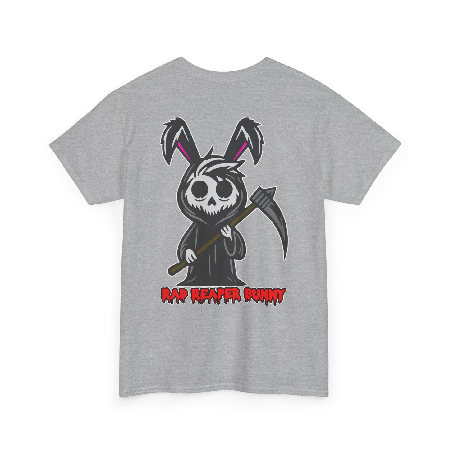 Rad Reaper Bunny, Rad Moto Bunny, Heavy Cotton T-Shirt