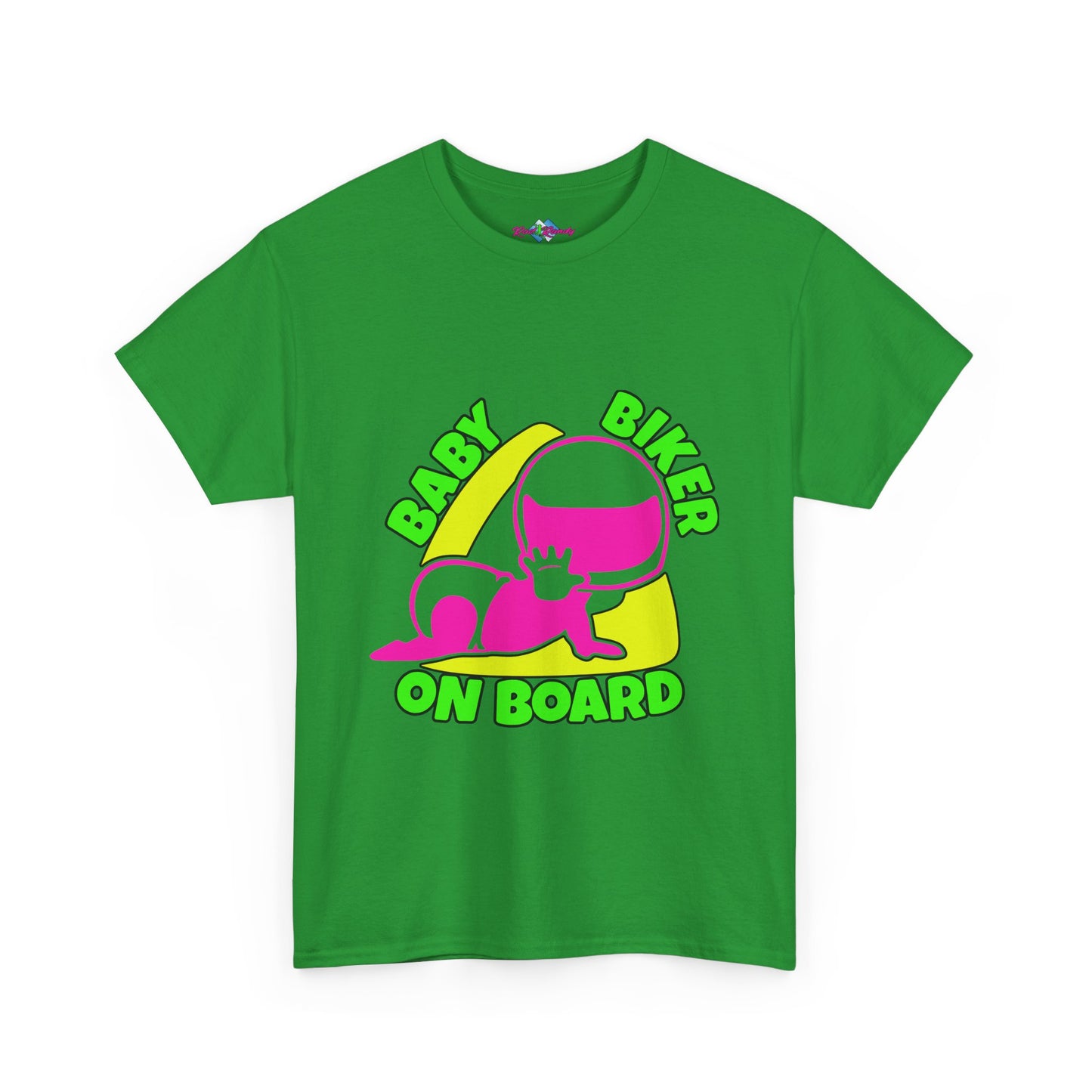 Baby Biker on Board. Girl. Heavy Cotton T-Shirt