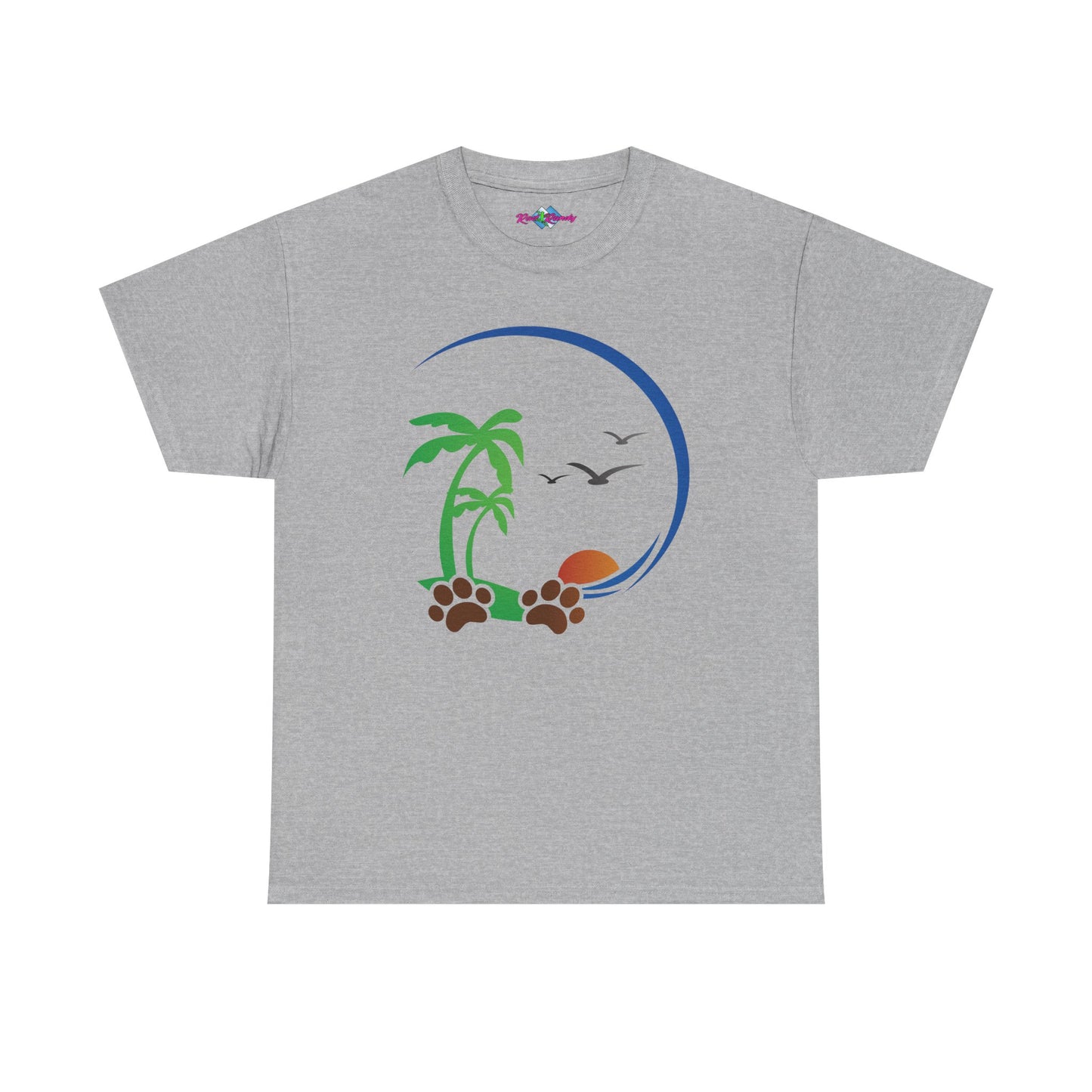Tropical Paws. Heavy Cotton T-Shirt
