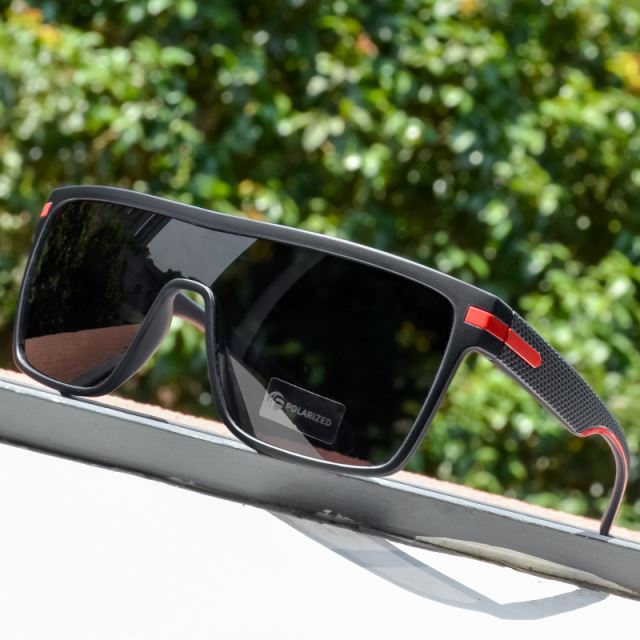Squared Polarized Sports Sunglasses