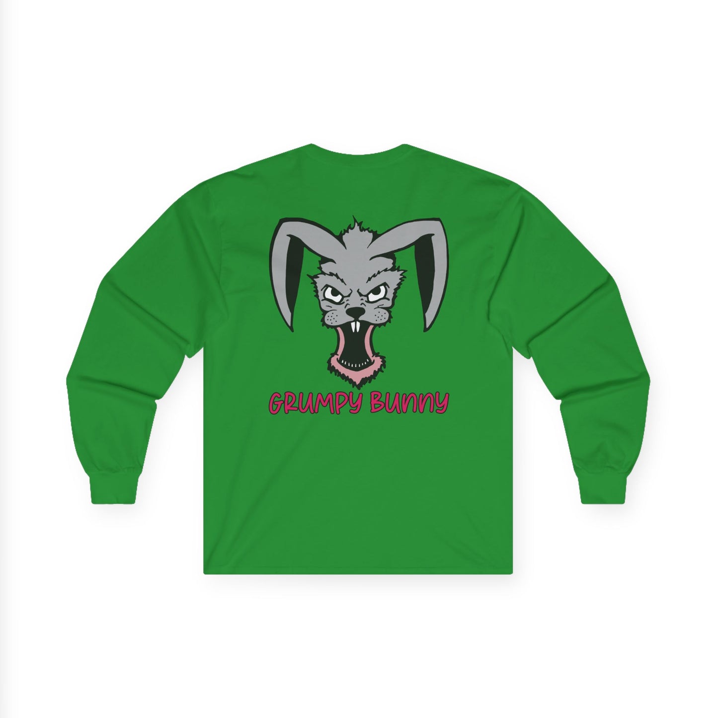 Grumpy Bunny, Rad Moto Bunny, Unisex Long Sleeve Tee - Bold Graphic T-Shirt for Motorcycle Enthusiasts