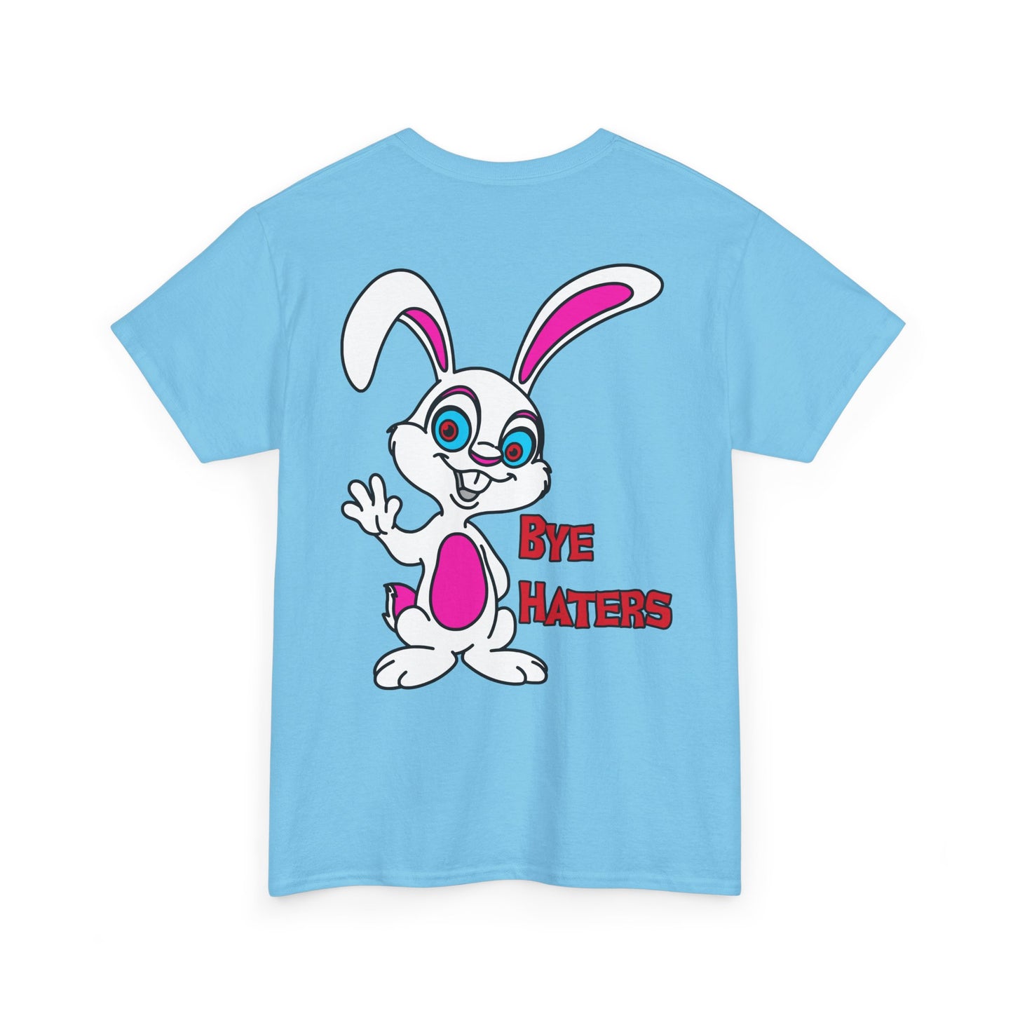 Bye Haters Bunny, Rad Moto Bunny, Heavy Cotton T-Shirt