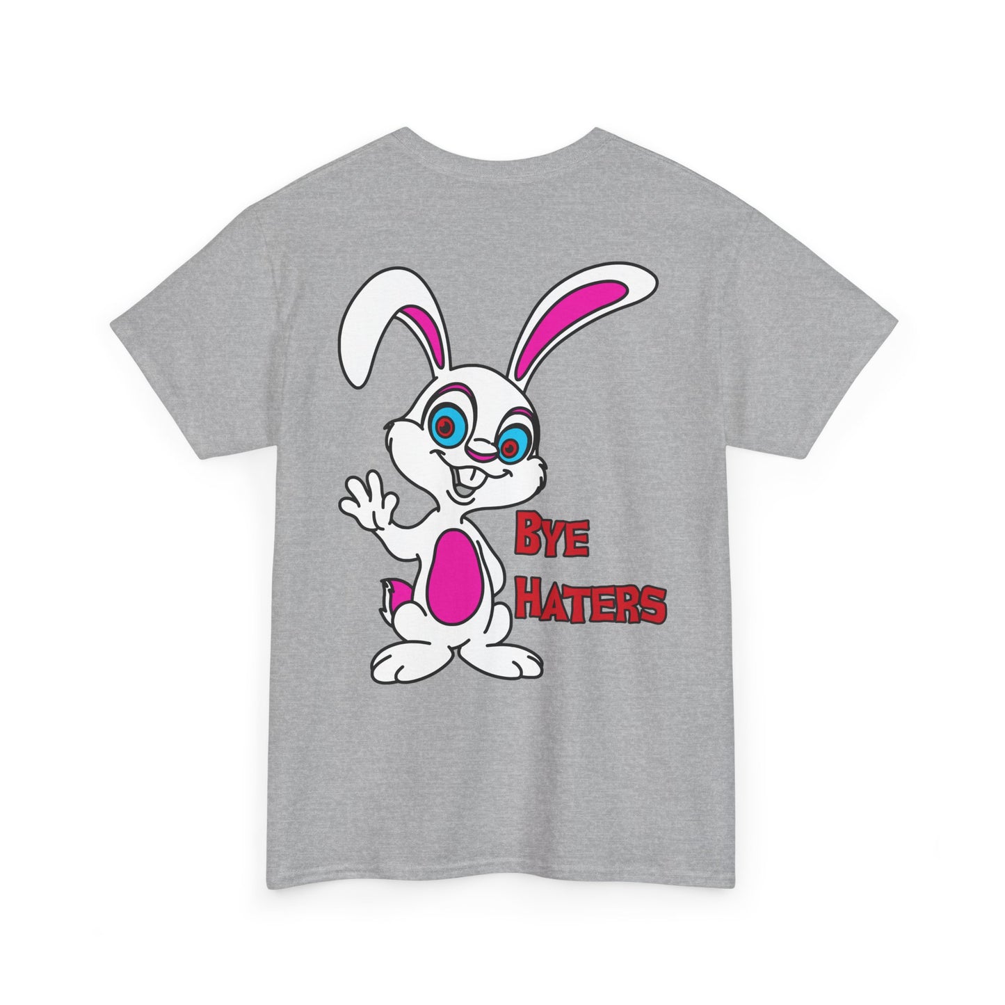 Bye Haters Bunny, Rad Moto Bunny, Heavy Cotton T-Shirt