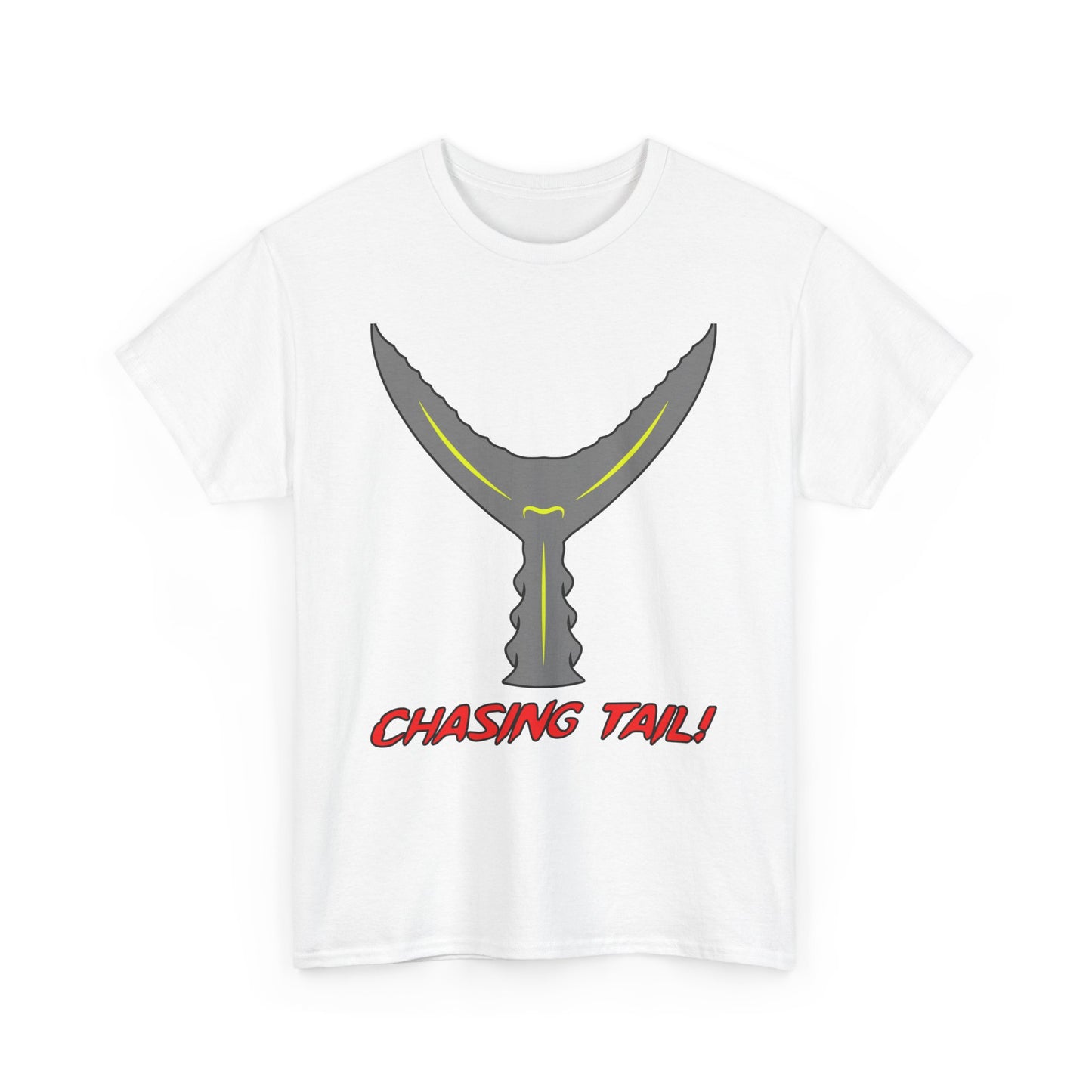 Chasing Tail. Heavy Cotton T-Shirt