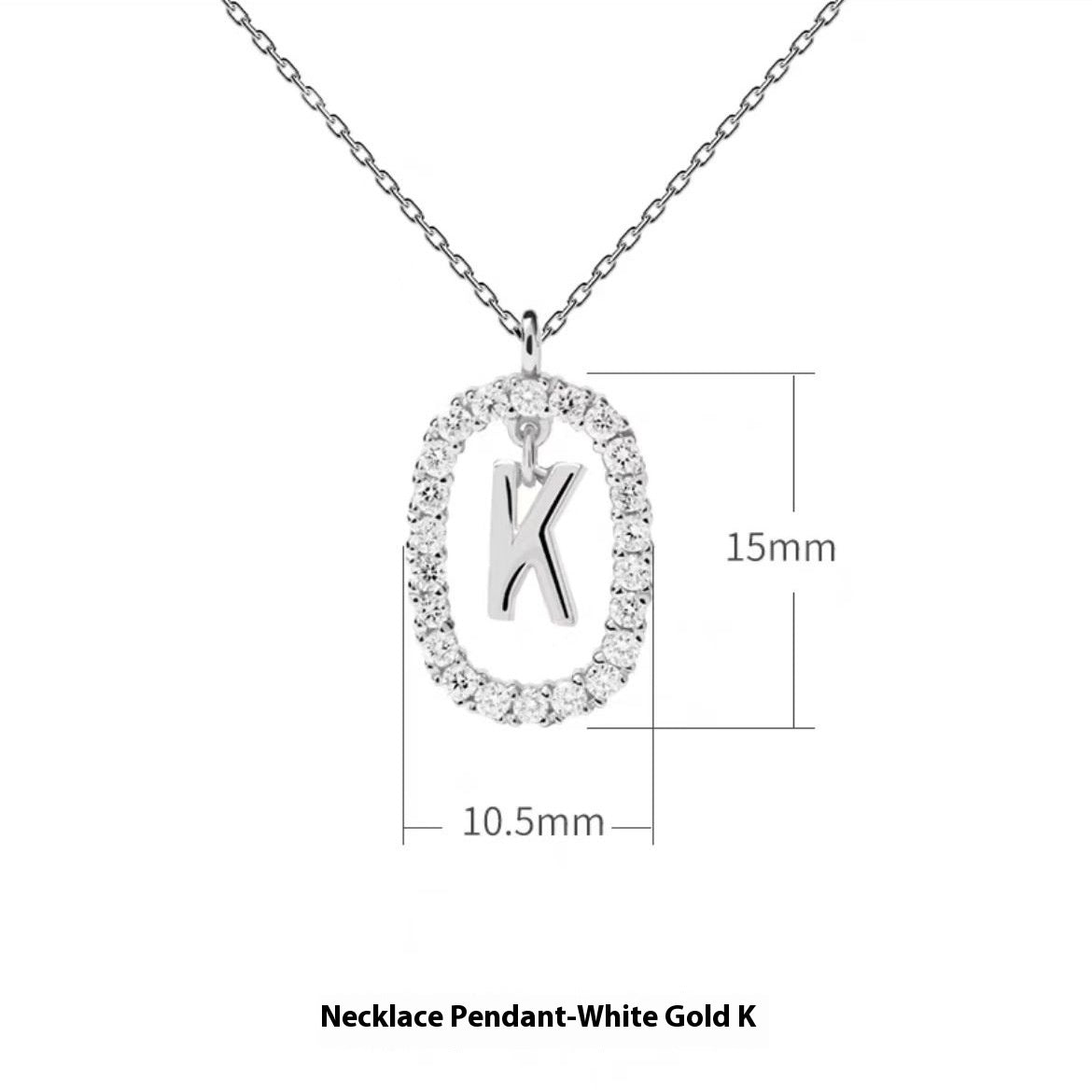 Stylish Zircon Alphabet Clavicle Chain