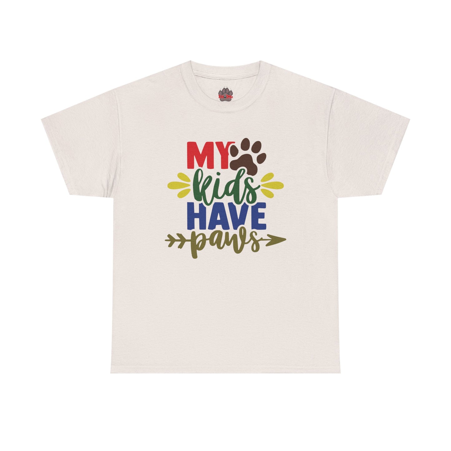 My Kids Have Paws. Heavy Cotton T-Shirt