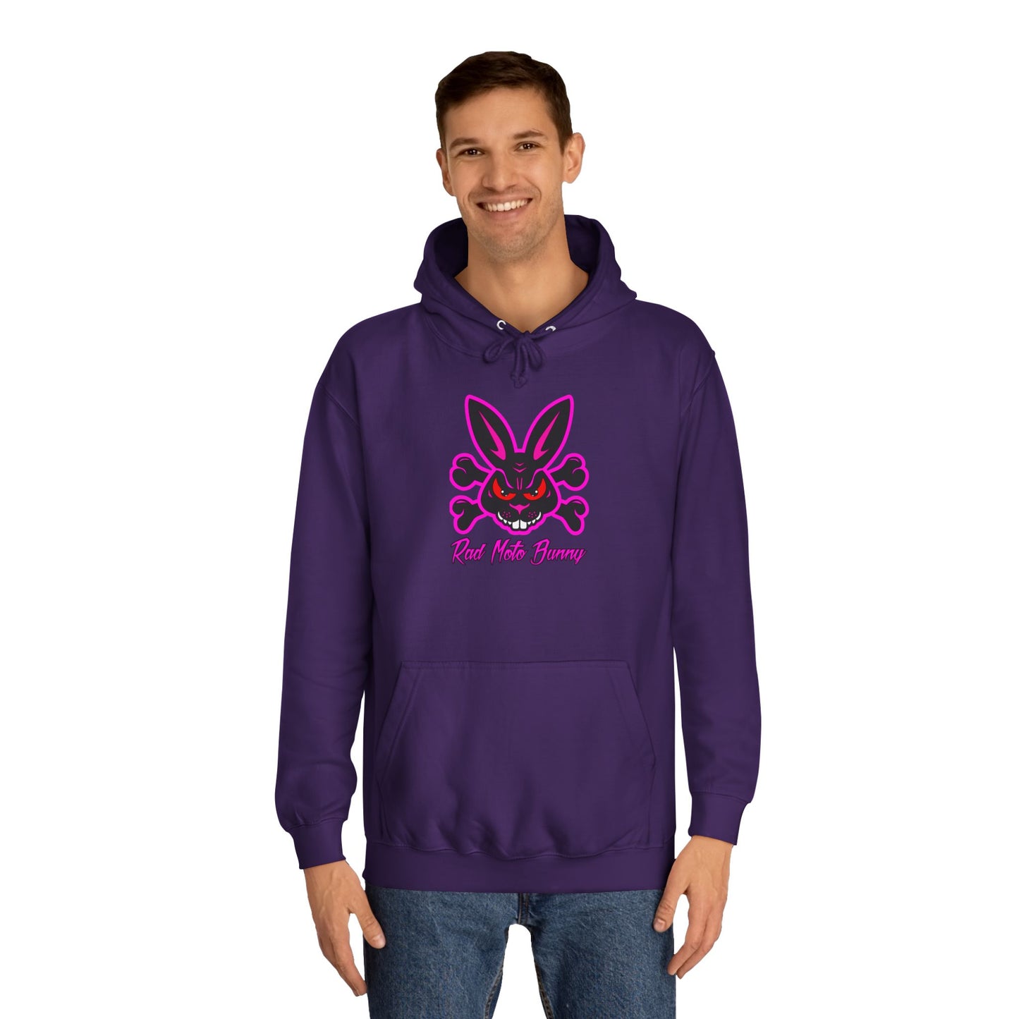You just got passed by a Girl, Rad Moto Bunny, Unisex Hoodie - Biker Style Sweatshirt for Motorcycle Enthusiasts