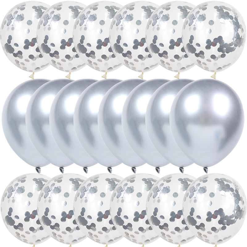 Sequined metalalic balloon