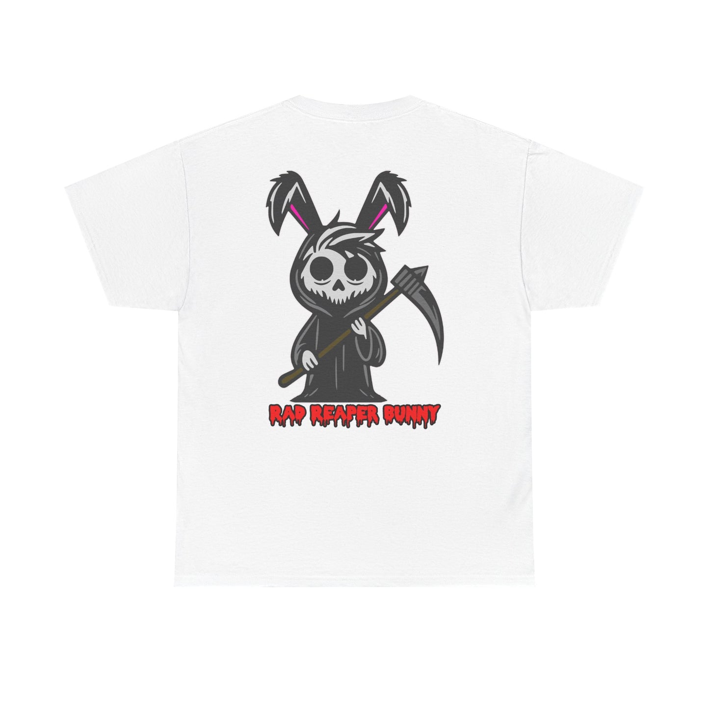 Rad Reaper Bunny, Rad Moto Bunny, Heavy Cotton T-Shirt