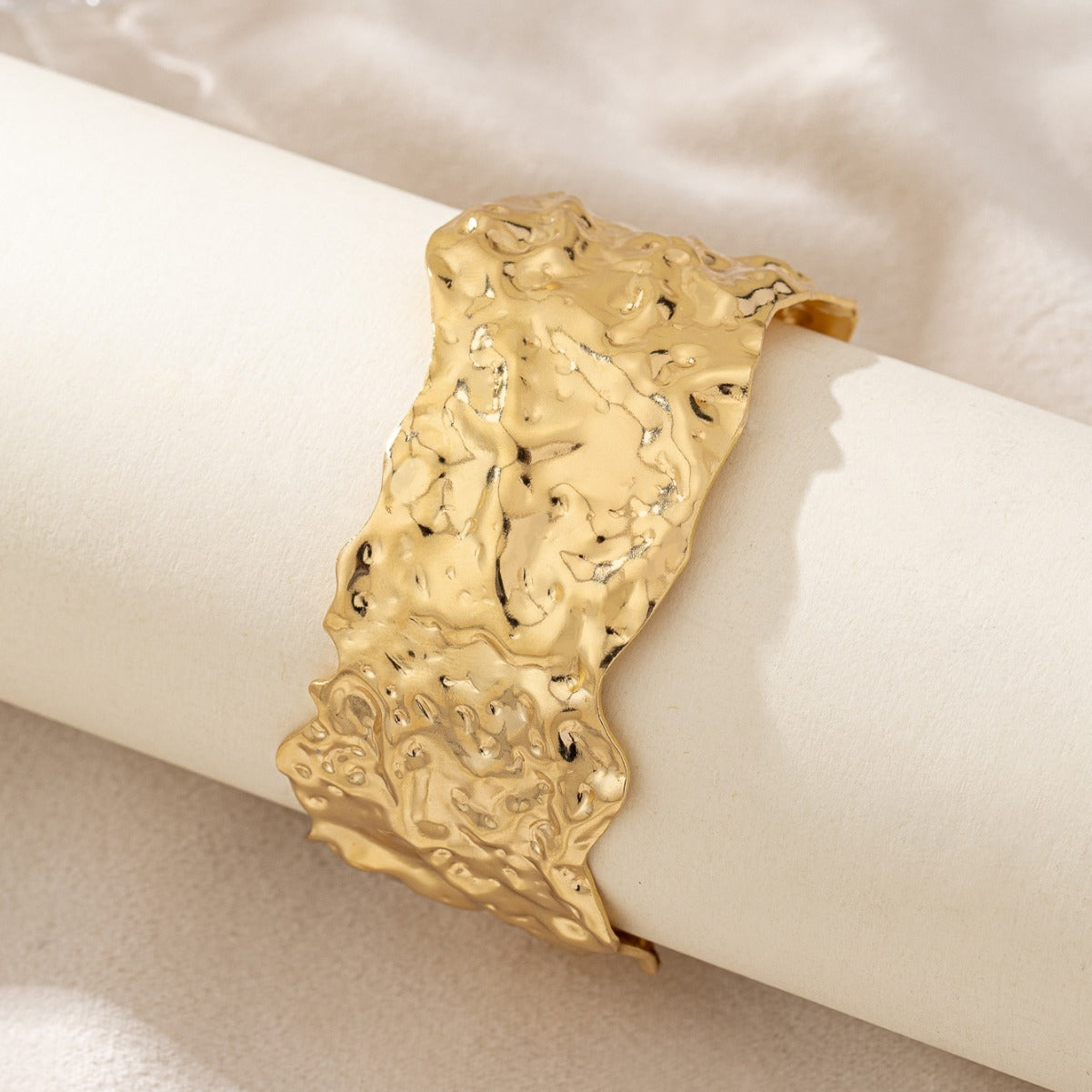 18K Gold Plated Brass Open-ended Bracelet