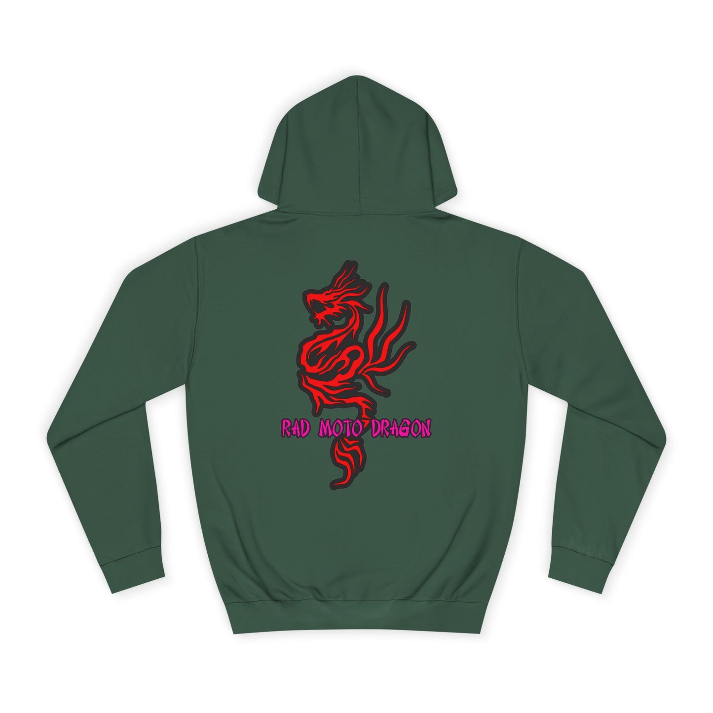 Rad Moto Dragon, Rad Moto Life, Unisex Hoodie - Biker Style Sweatshirt for Motorcycle Enthusiasts