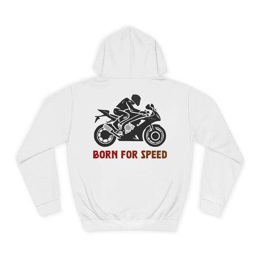 Born for Speed, Moto Mafia Life Unisex Hoodie - Biker Style Sweatshirt for Motorcycle Enthusiasts