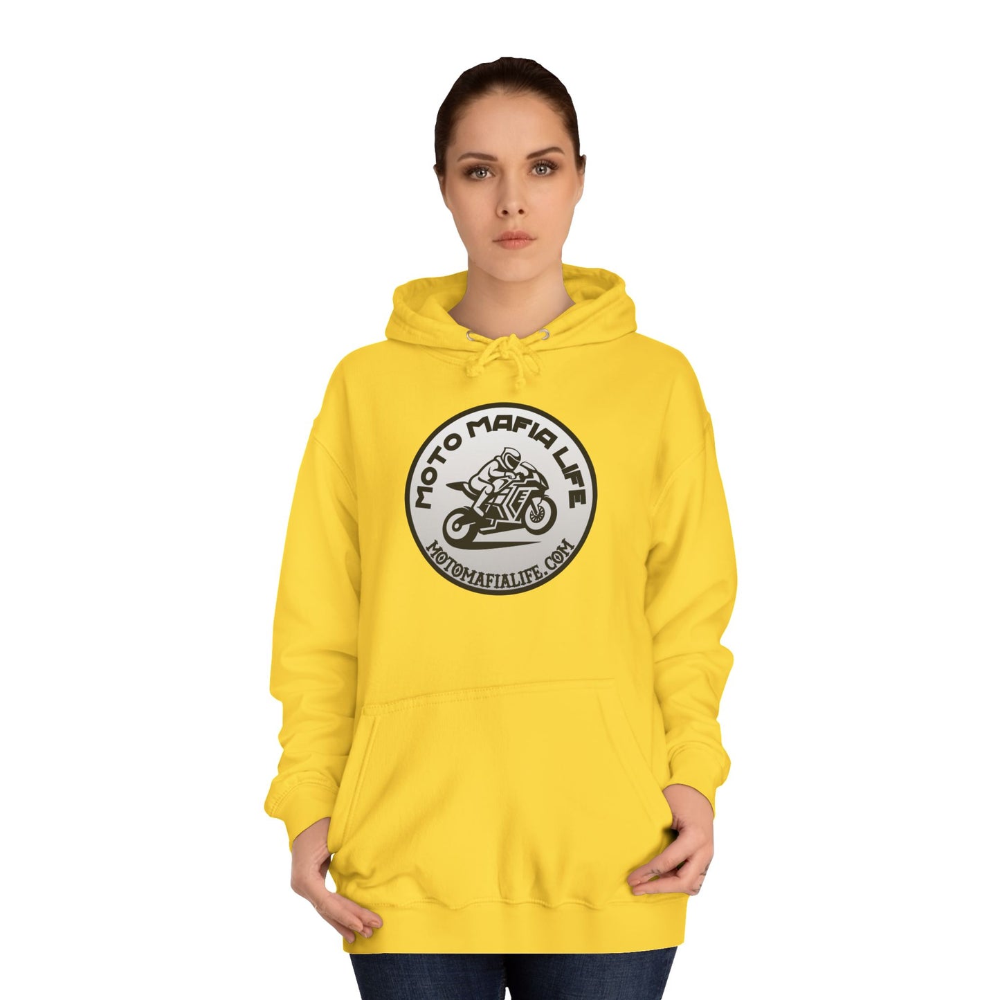 I'M Just a Girl, Moto Mafia Life Unisex Hoodie - Biker Style Sweatshirt for Motorcycle Enthusiasts