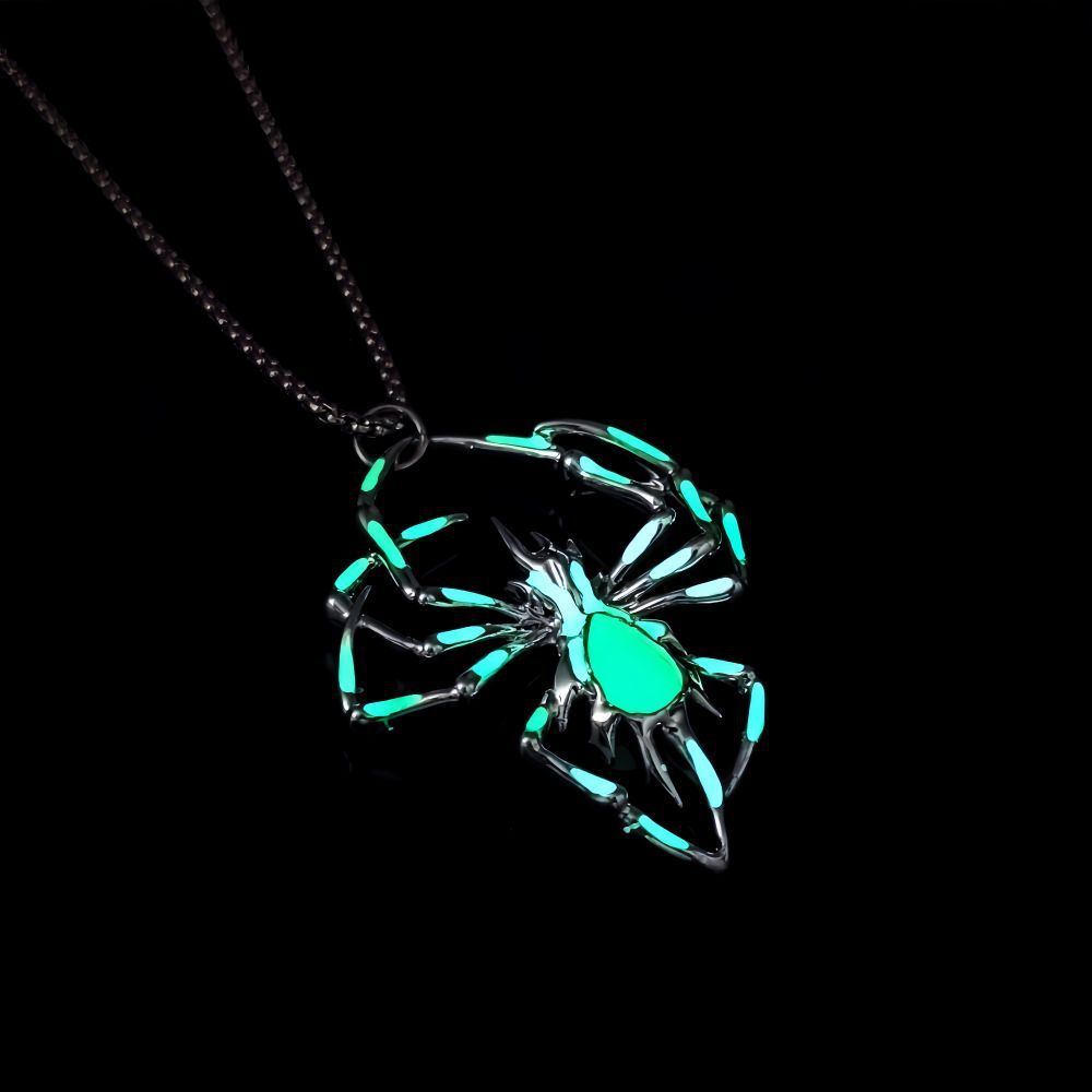 Halloween Luminous Spider Necklace