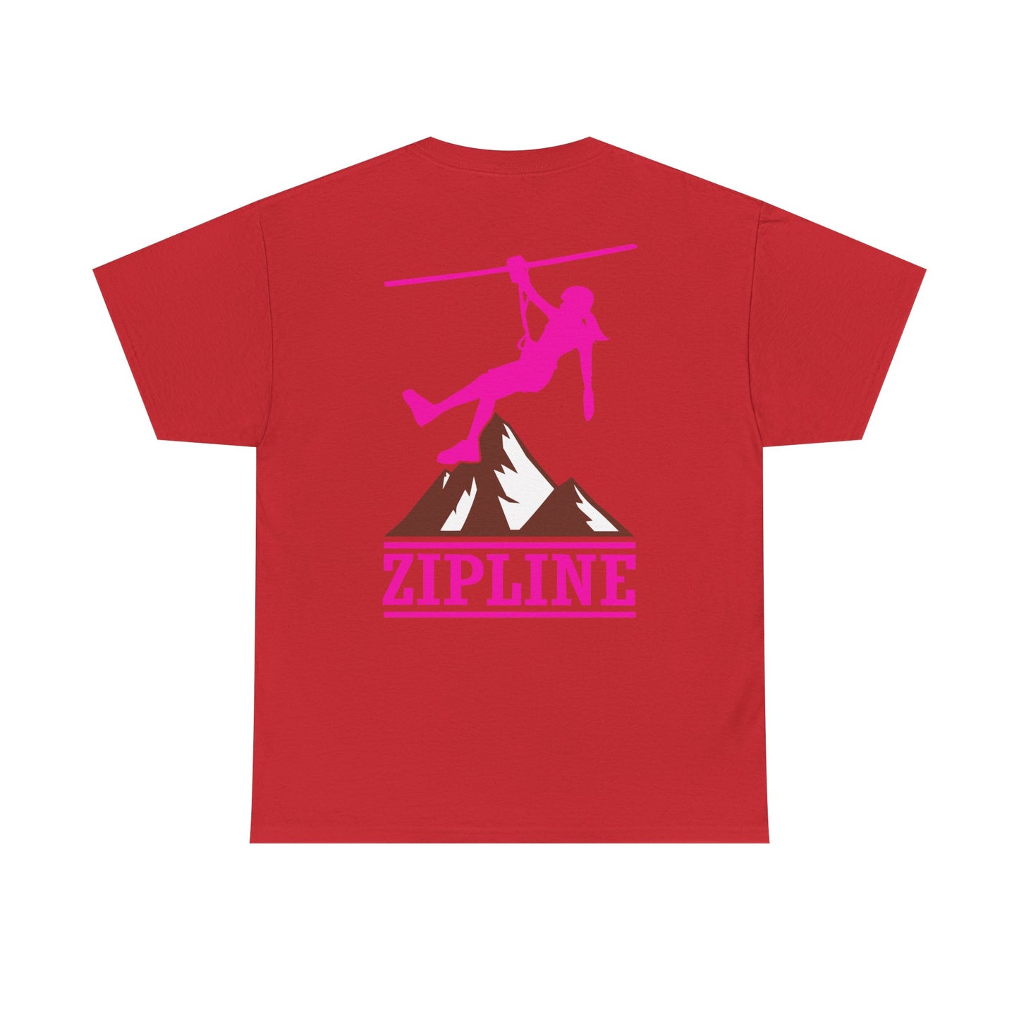 Zipline Girl. Heavy Cotton T-Shirt
