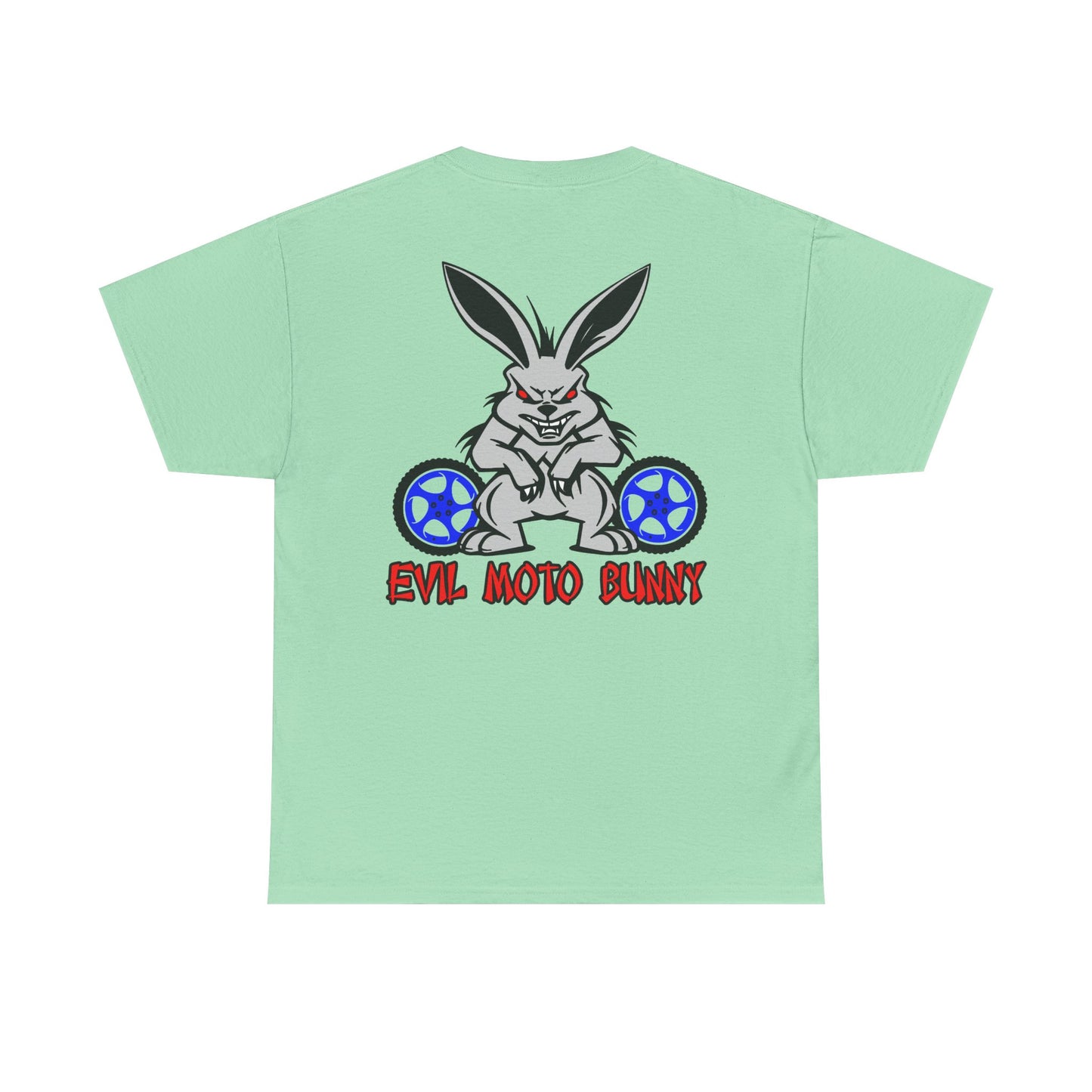 Evil Moto Bunny, Rad Moto Bunny, Heavy Cotton T-Shirt