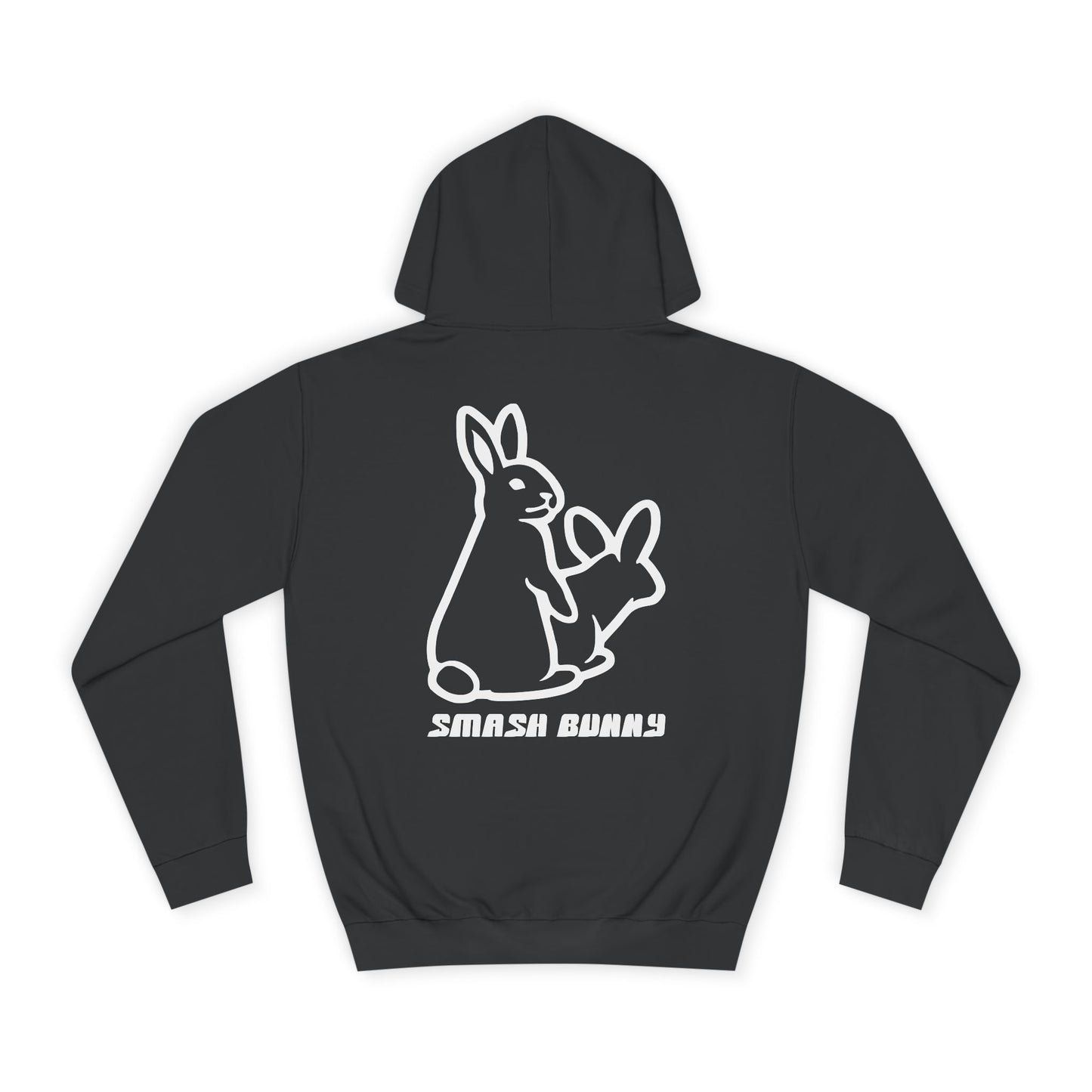 Smash Bunny, Rad Moto Bunny, Unisex Hoodie - Biker Style Sweatshirt for Motorcycle Enthusiasts