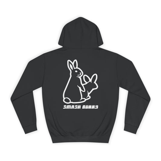 Smash Bunny, Rad Moto Bunny, Unisex Hoodie - Biker Style Sweatshirt for Motorcycle Enthusiasts