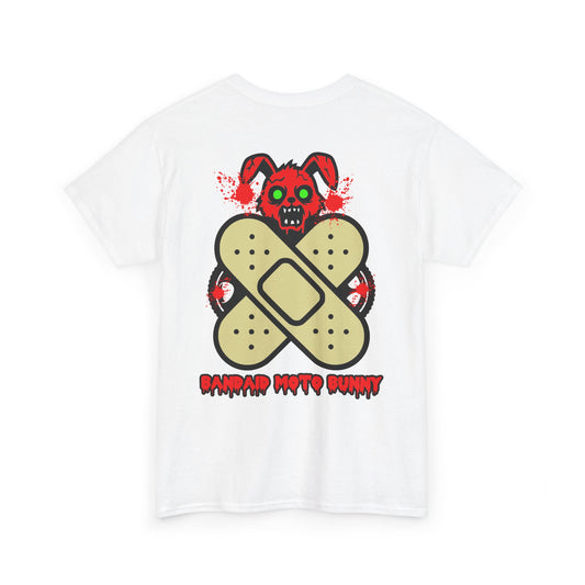 Bandaid Moto Bunny, Rad Moto Bunny, Heavy Cotton T-Shirt