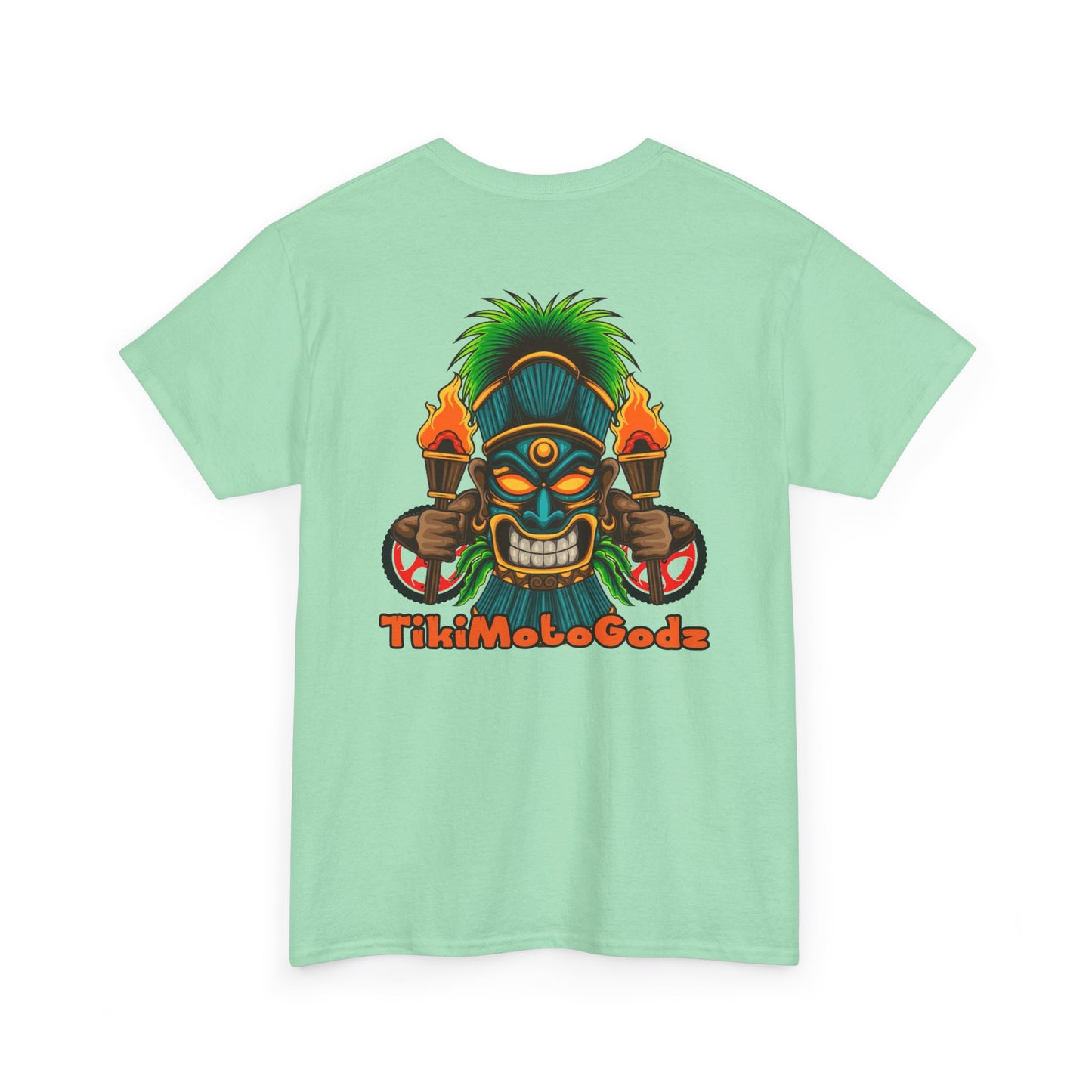 Tiki Moto Godz. Heavy Cotton T-Shirt