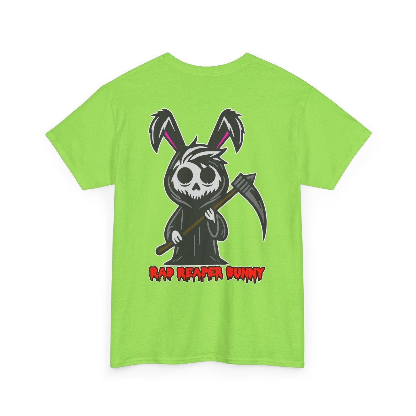 Rad Reaper Bunny, Rad Moto Bunny, Heavy Cotton T-Shirt