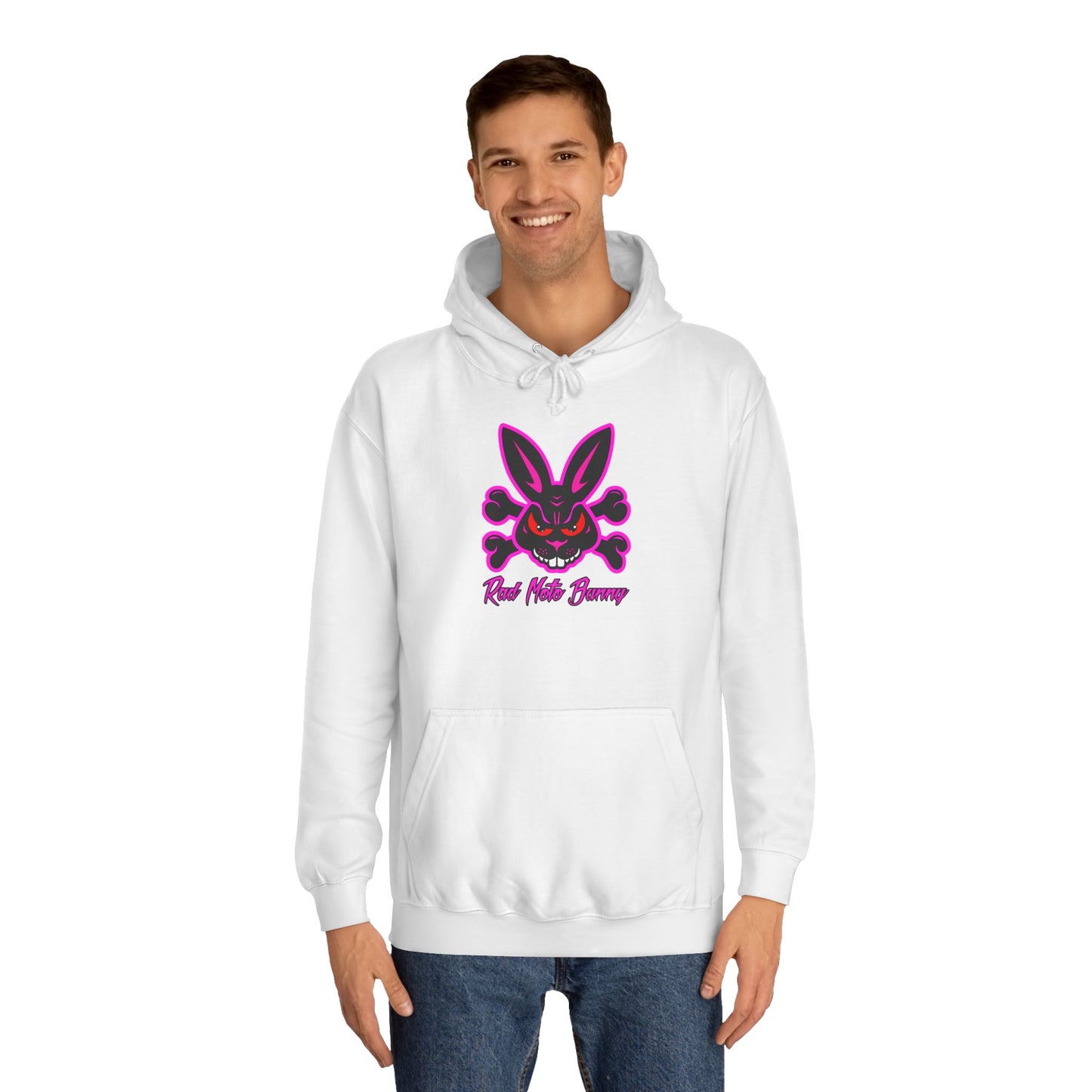 You just got passed by a Girl, Rad Moto Bunny, Unisex Hoodie - Biker Style Sweatshirt for Motorcycle Enthusiasts