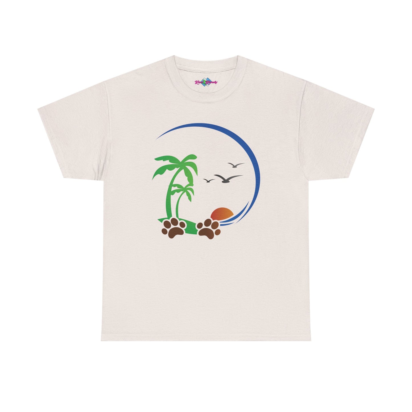 Tropical Paws. Heavy Cotton T-Shirt