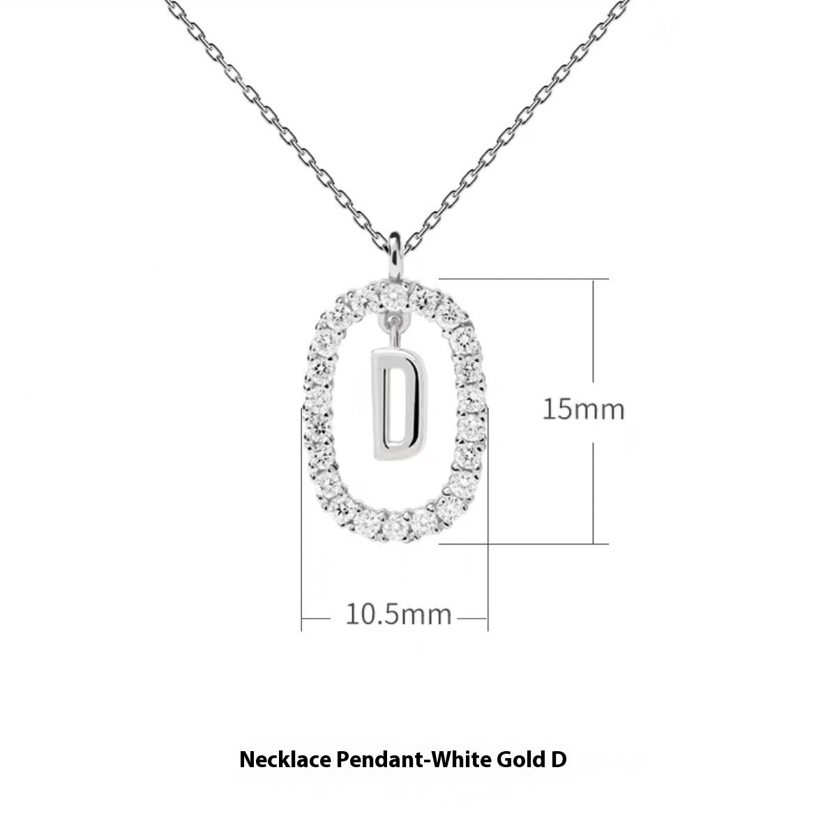 Stylish Zircon Alphabet Clavicle Chain