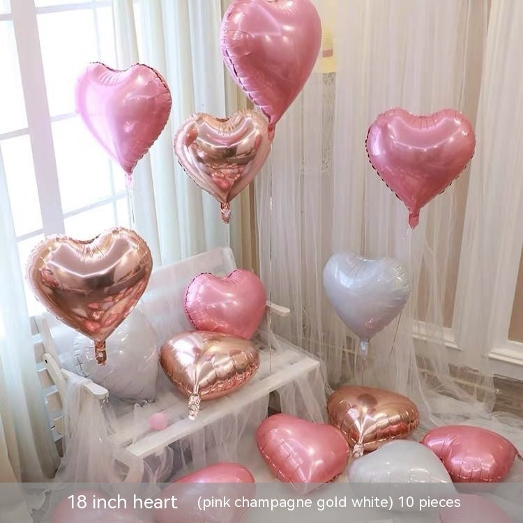 Heart-shaped Aluminum Balloon