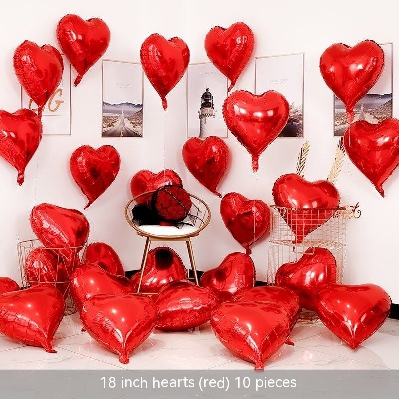 Heart-shaped Aluminum Balloon