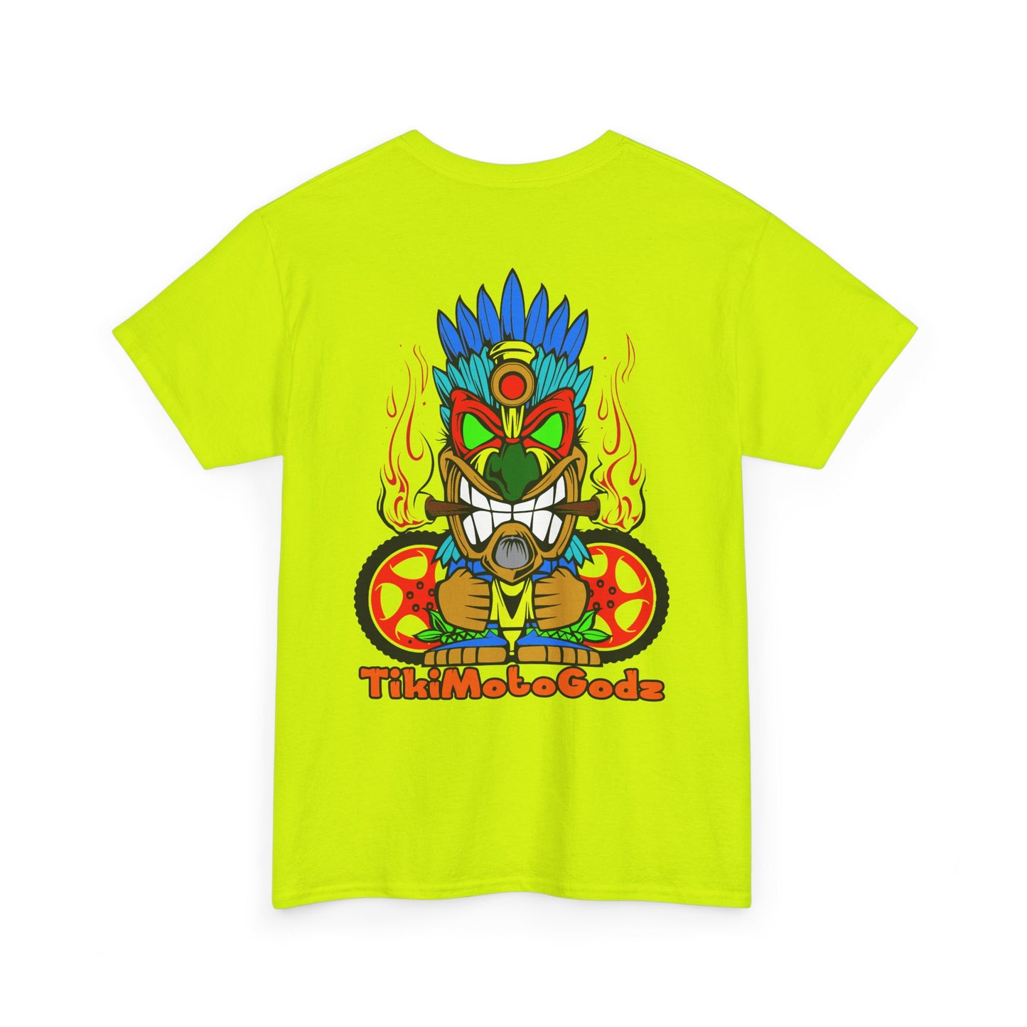 Tiki Moto Godz. Heavy Cotton T-Shirt
