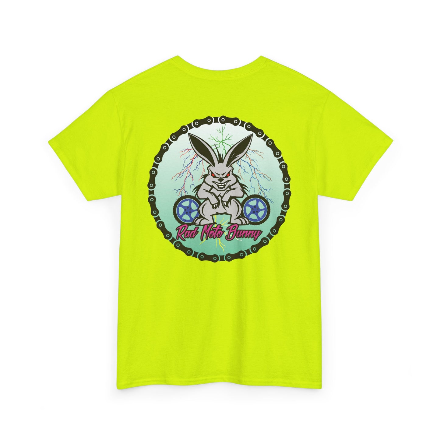 Rad Moto Bunny Lightning, Heavy Cotton T-Shirt