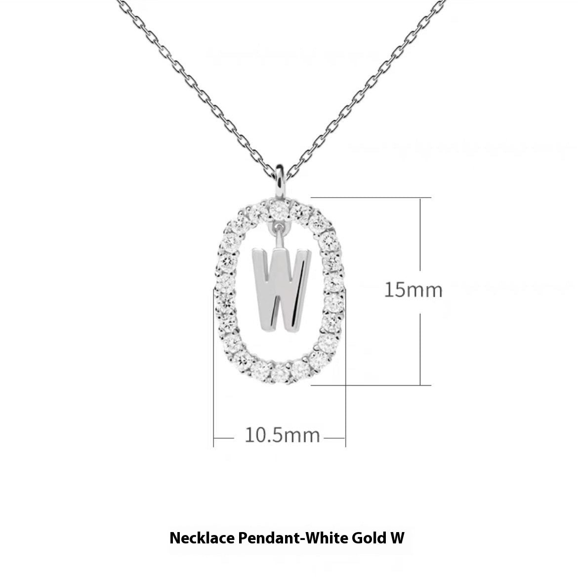 Stylish Zircon Alphabet Clavicle Chain