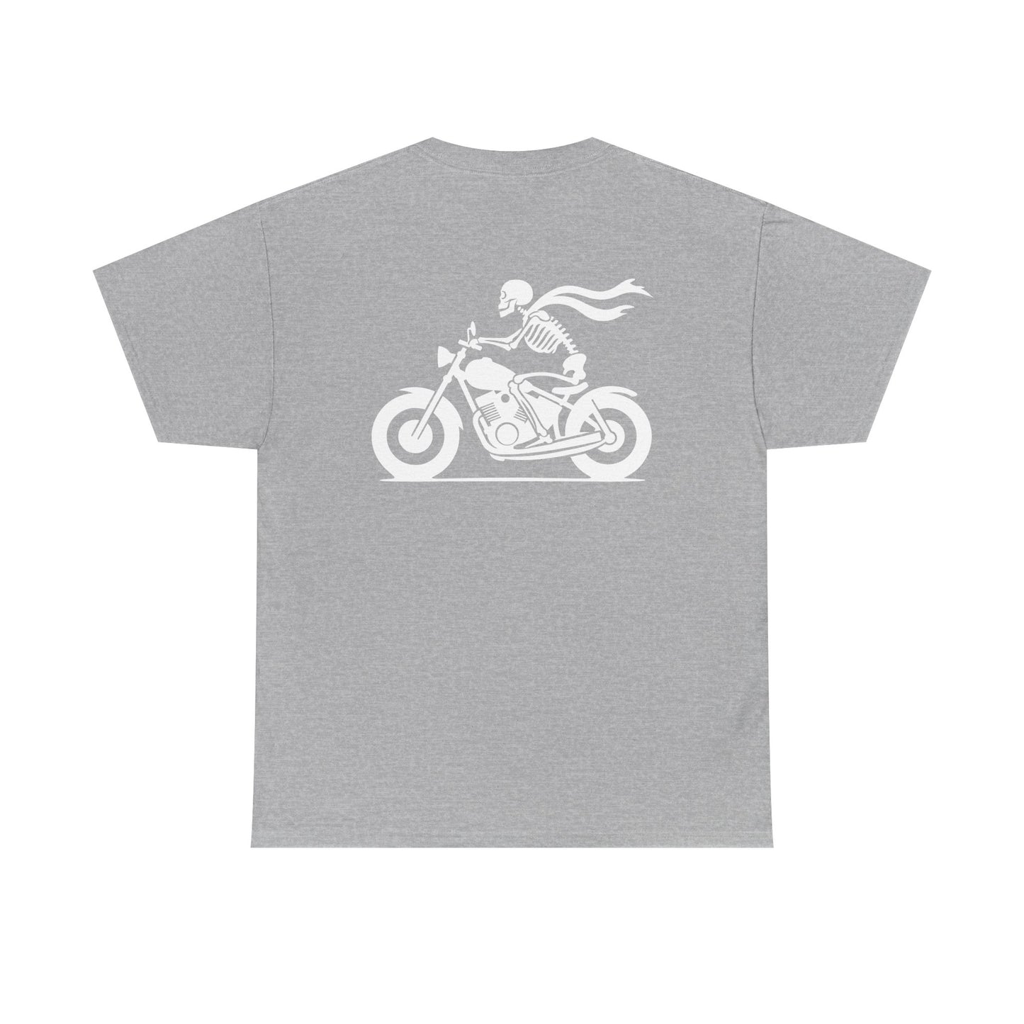 Skeleton Rider, Rad Moto Bunny, Heavy Cotton T-Shirt