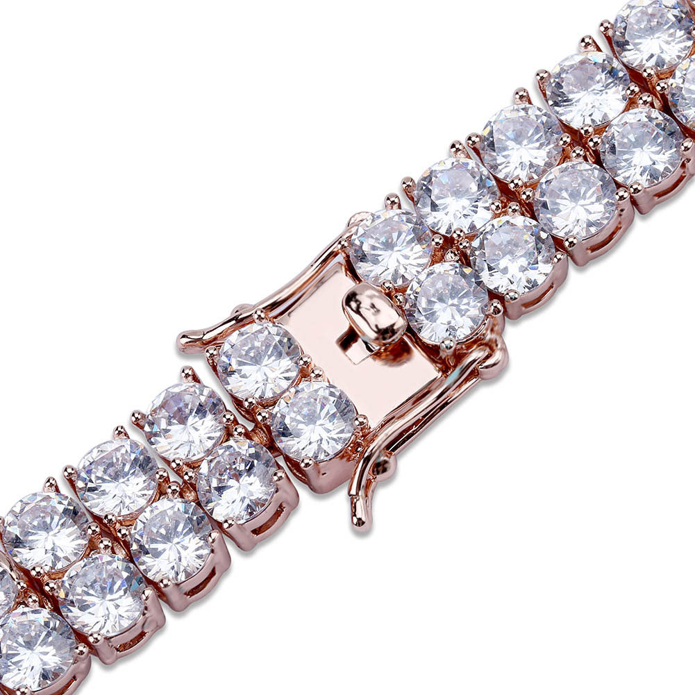 Double Row Inlaid Zircon Bracelet