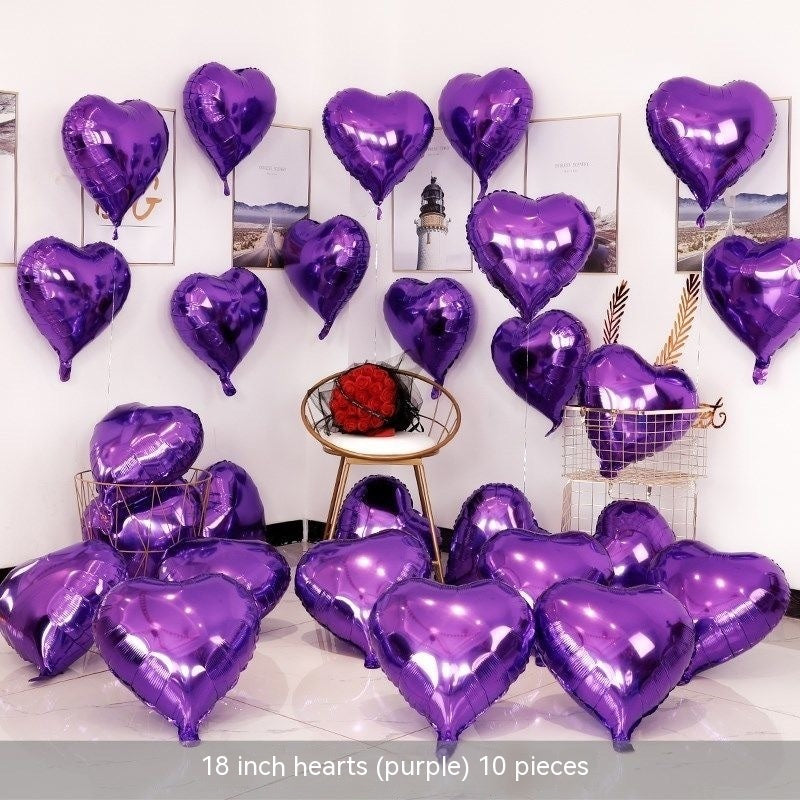 Heart-shaped Aluminum Balloon