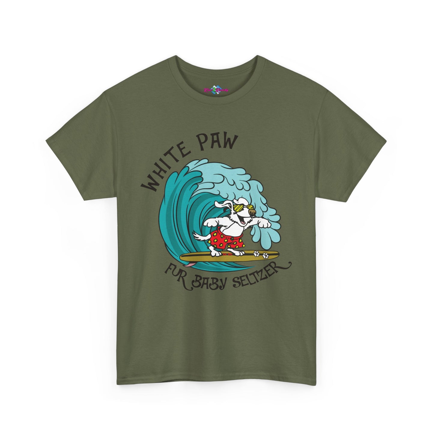 White Paw. Heavy Cotton T-Shirt