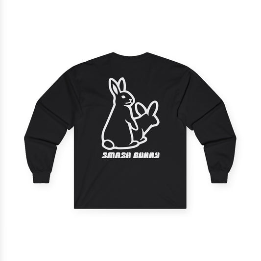 Smash Bunny, Rad Moto Bunny, Unisex Long Sleeve Tee - Bold Graphic T-Shirt for Motorcycle Enthusiasts