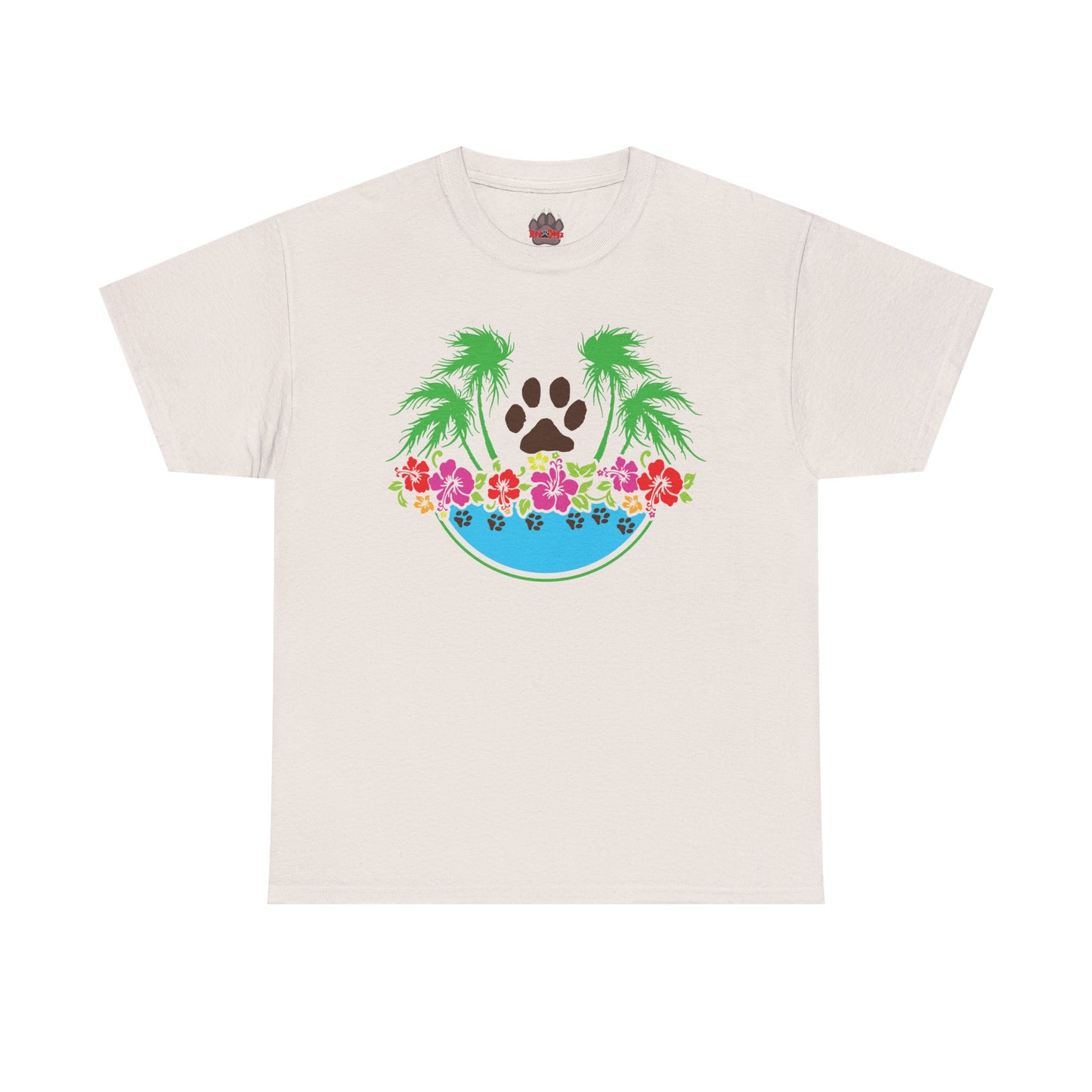 Tropical Paws. Heavy Cotton T-Shirt
