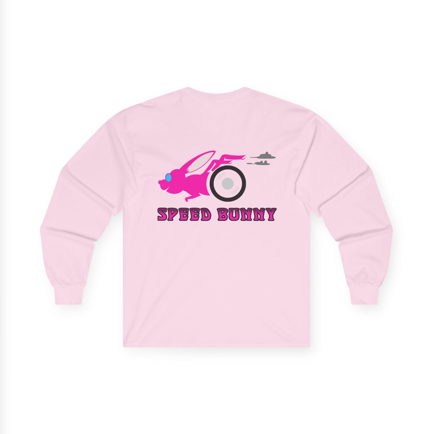 Speed Bunny, Rad Moto Bunny, Unisex Long Sleeve Tee - Bold Graphic T-Shirt for Motorcycle Enthusiasts