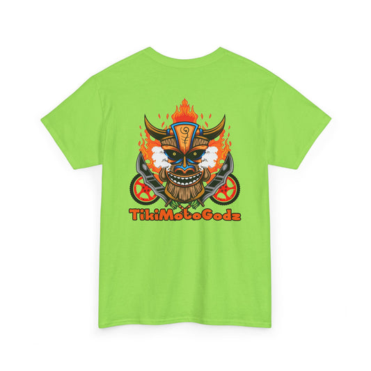 Tiki Moto Godz. Heavy Cotton T-Shirt