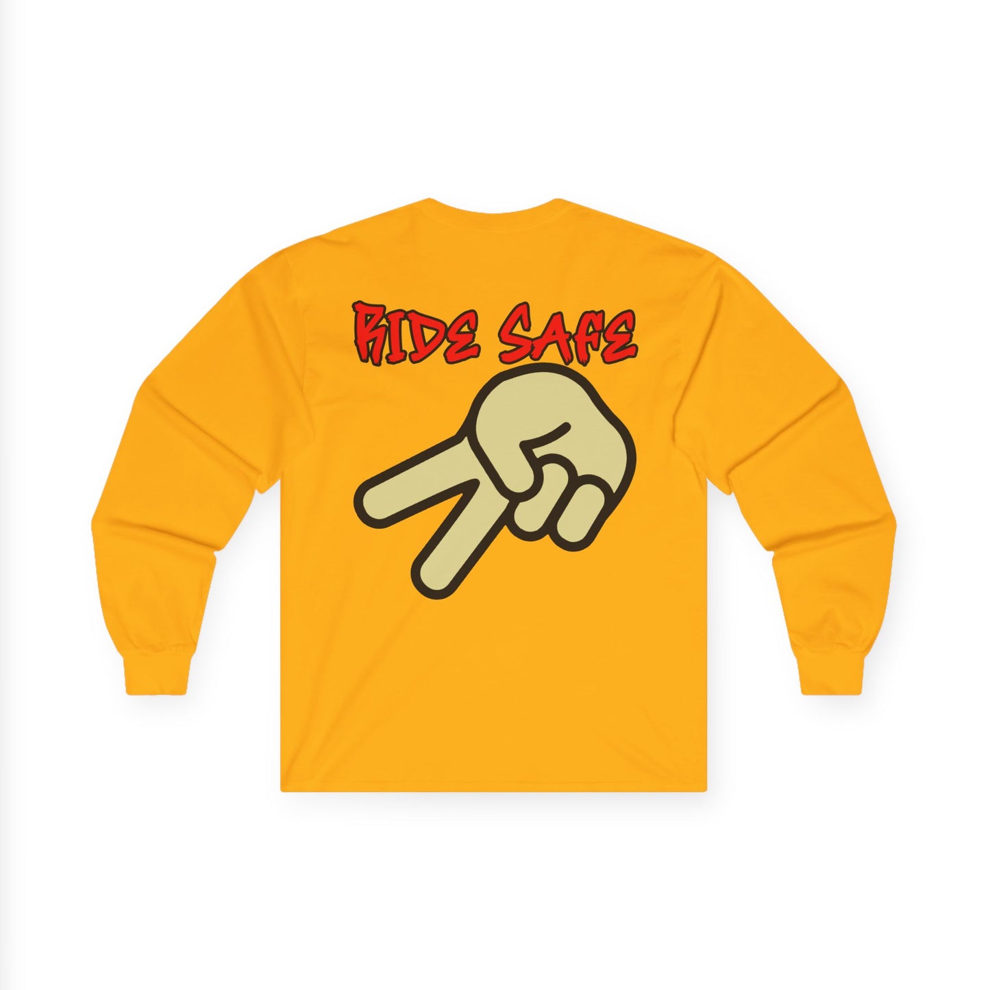 Ride Safe, Rad Moto Bunny, Unisex Long Sleeve Tee - Bold Graphic T-Shirt for Motorcycle Enthusiasts