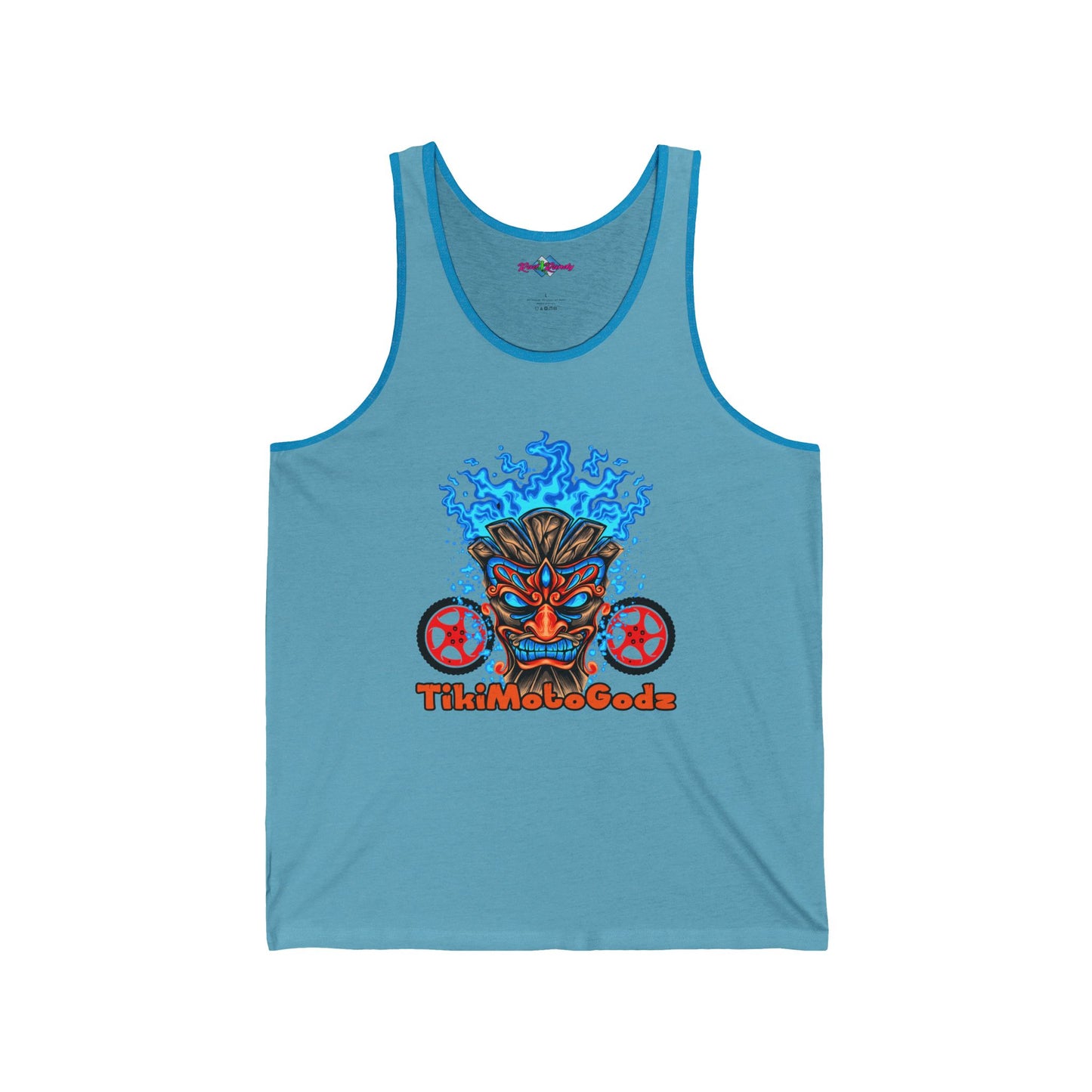 Tiki Moto Godz. Unisex Jersey Tank