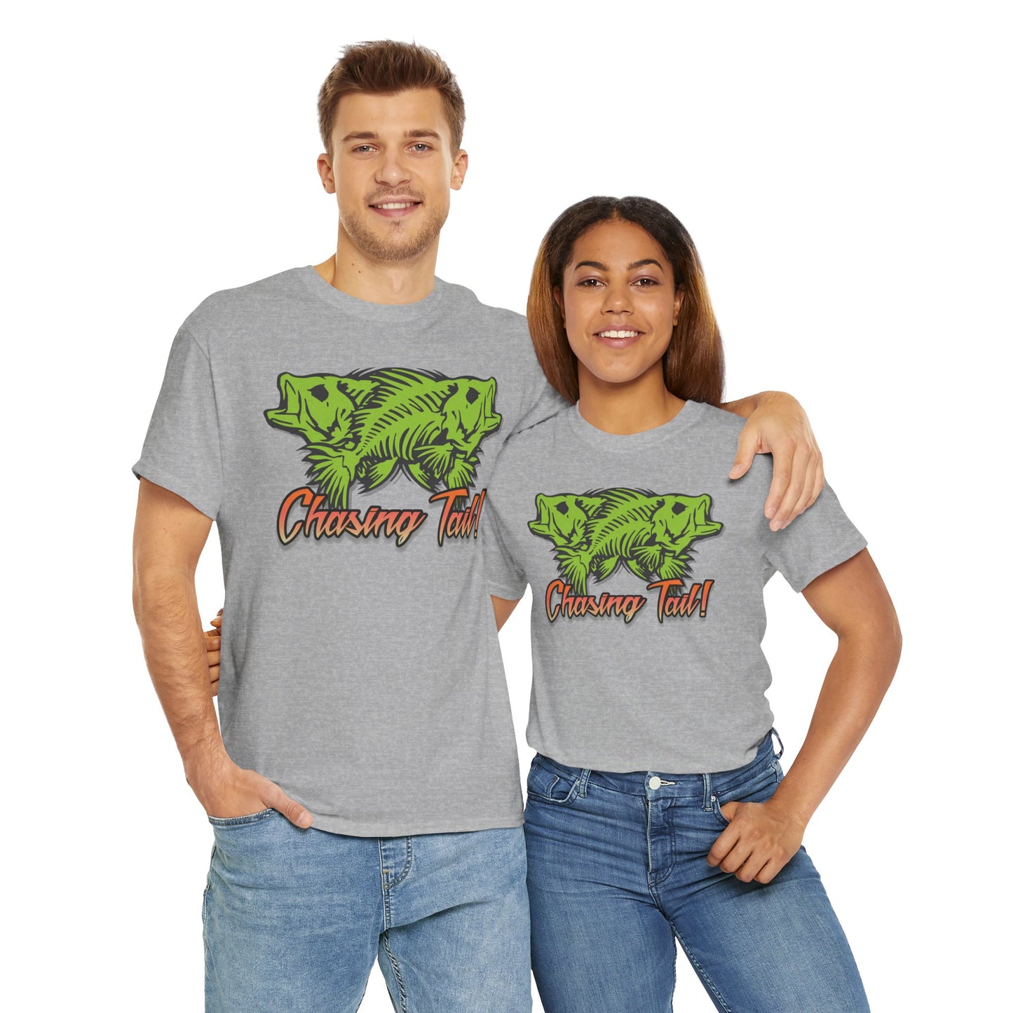 Chasing Tail. Heavy Cotton T-Shirt