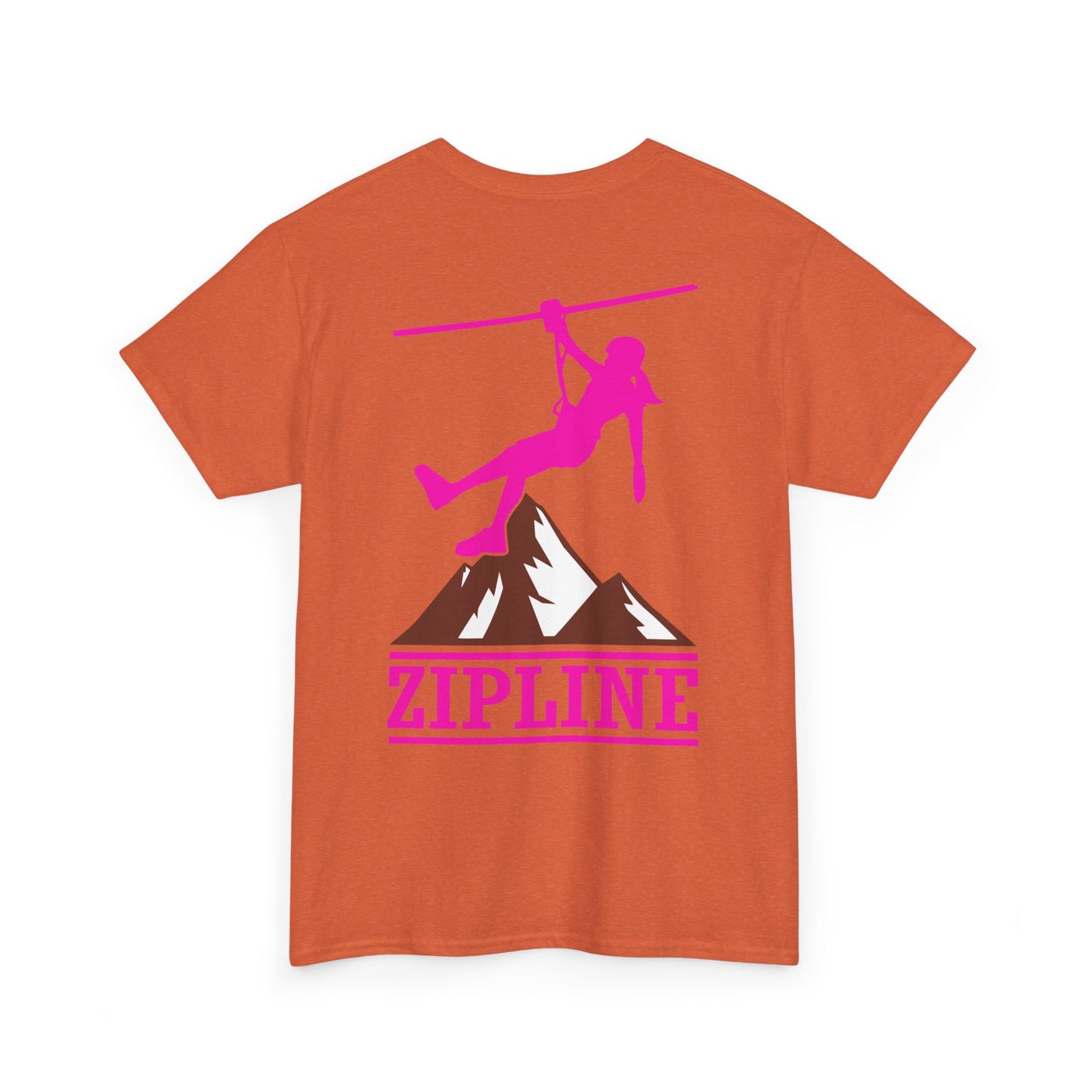 Zipline Girl. Heavy Cotton T-Shirt